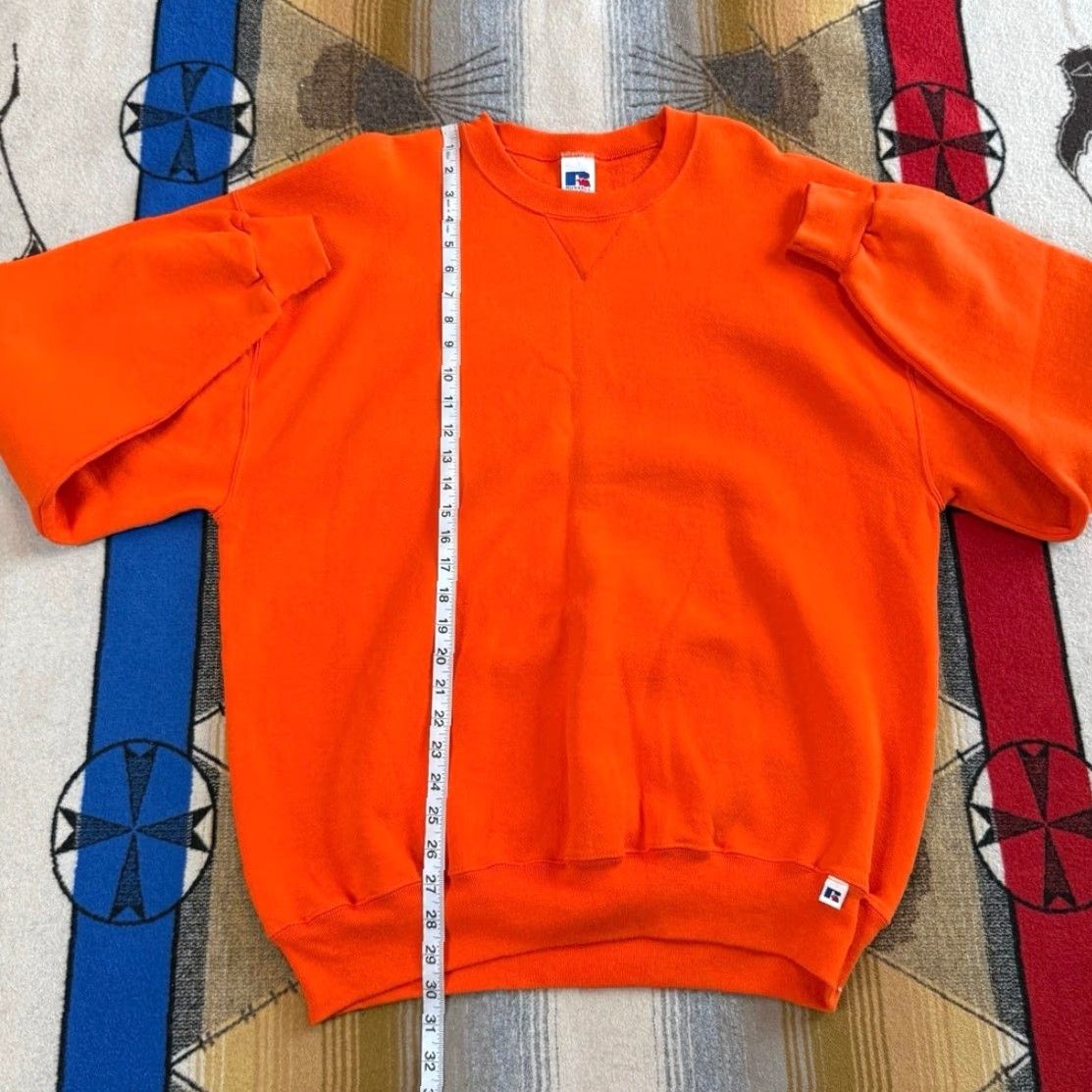 Russell Athletic VINTAGE Russell Athletic Orange Crew Neck Sweatshirt XL Men Pullover 90s Solid Long Sleeve Regular Size XL Crew Neck Men Size US XL / EU 56 / 4 - 6 Thumbnail
