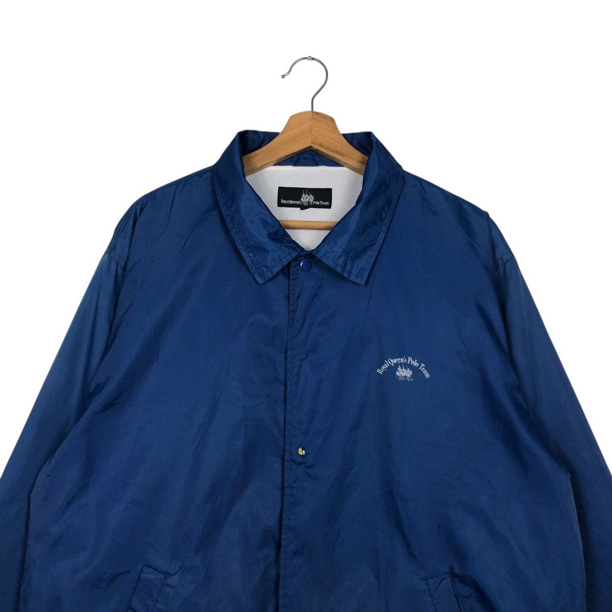 Japanese Brand 🔥BINTAGE COACH JACKET SNAP BUTTON ROYAL QUEEN’S POLO TEAM Size US L / EU 52-54 / 3 - 5 Thumbnail