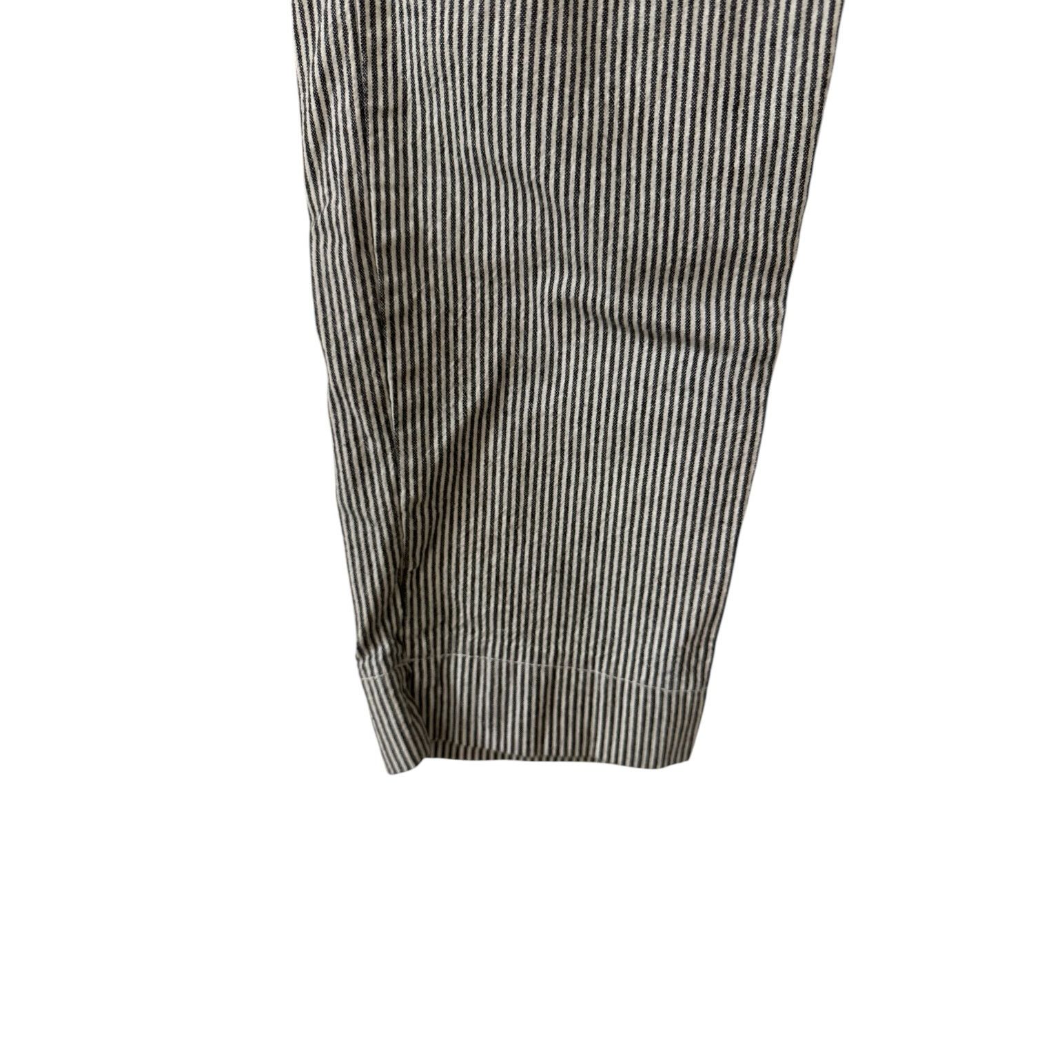 Hollister Hollister Capri Stretch Black & White Striped Skinny Leg Med Size 28" / US 6 / IT 42 - 4 Thumbnail