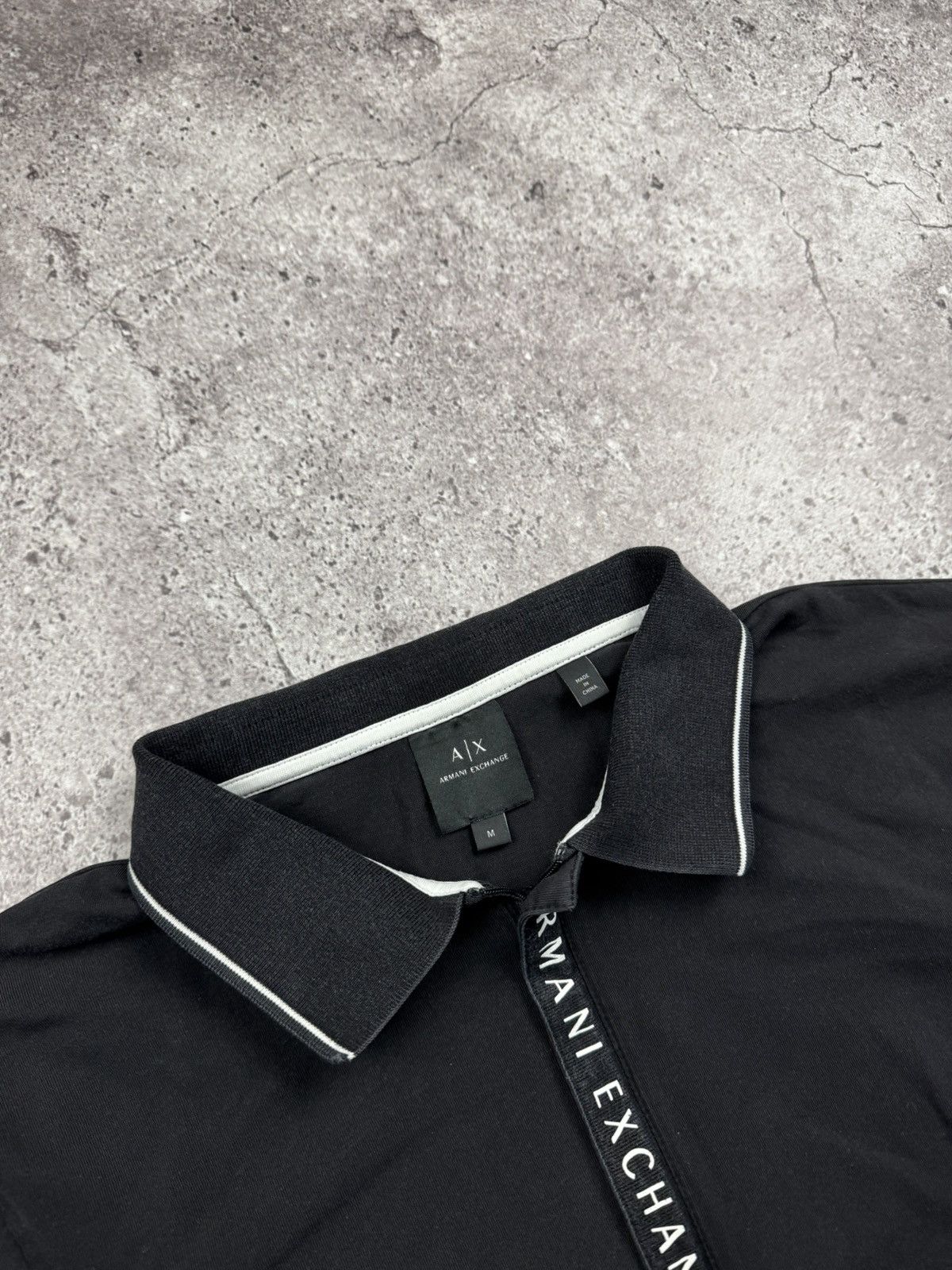 Armani Exchange Vintage Armani Exchange Y2K Half Zip Polo Faded Japanesse Size US M / EU 48-50 / 2 - 3 Thumbnail