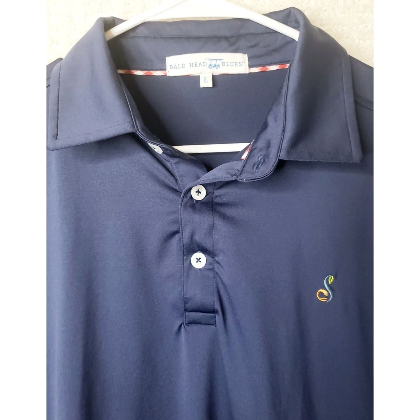 Vintage Bald Head Blues Polo Shirt Men's L Blue Golf Pro-Am Sleeve Logo Short Sleeve Shirt, 30 in Size US L / EU 52-54 / 3 - 3 Thumbnail
