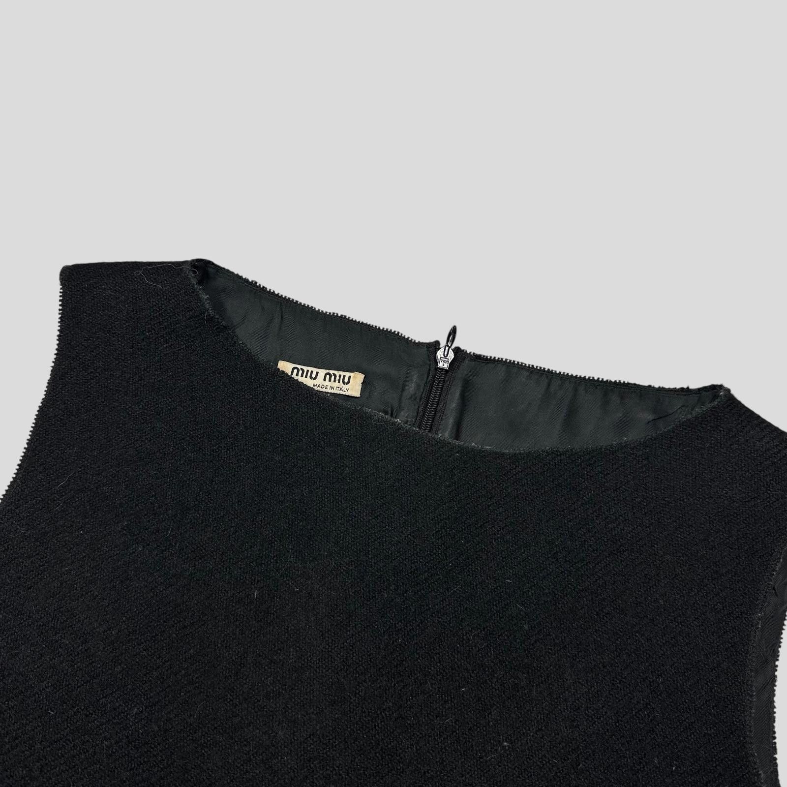 Miu Miu Miu Miu 00’s Mohair & Wool Corset Shape Vest Top - IT38 Size XS / US 0-2 / IT 36-38 - 3 Thumbnail