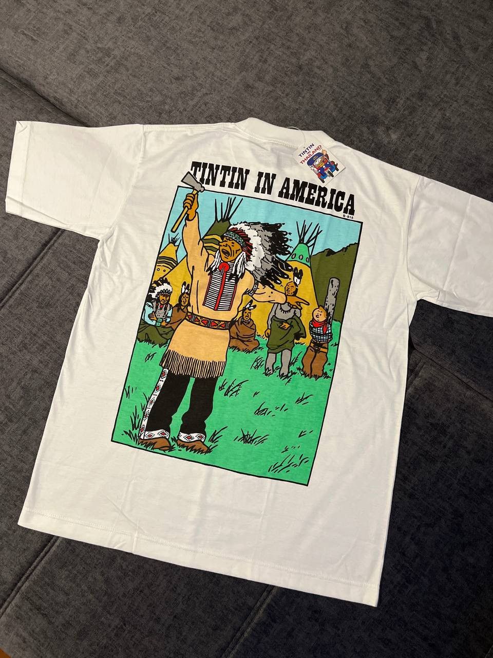 The Adventures Of Tin Tin Cartoon Design Streetwear T Shirt