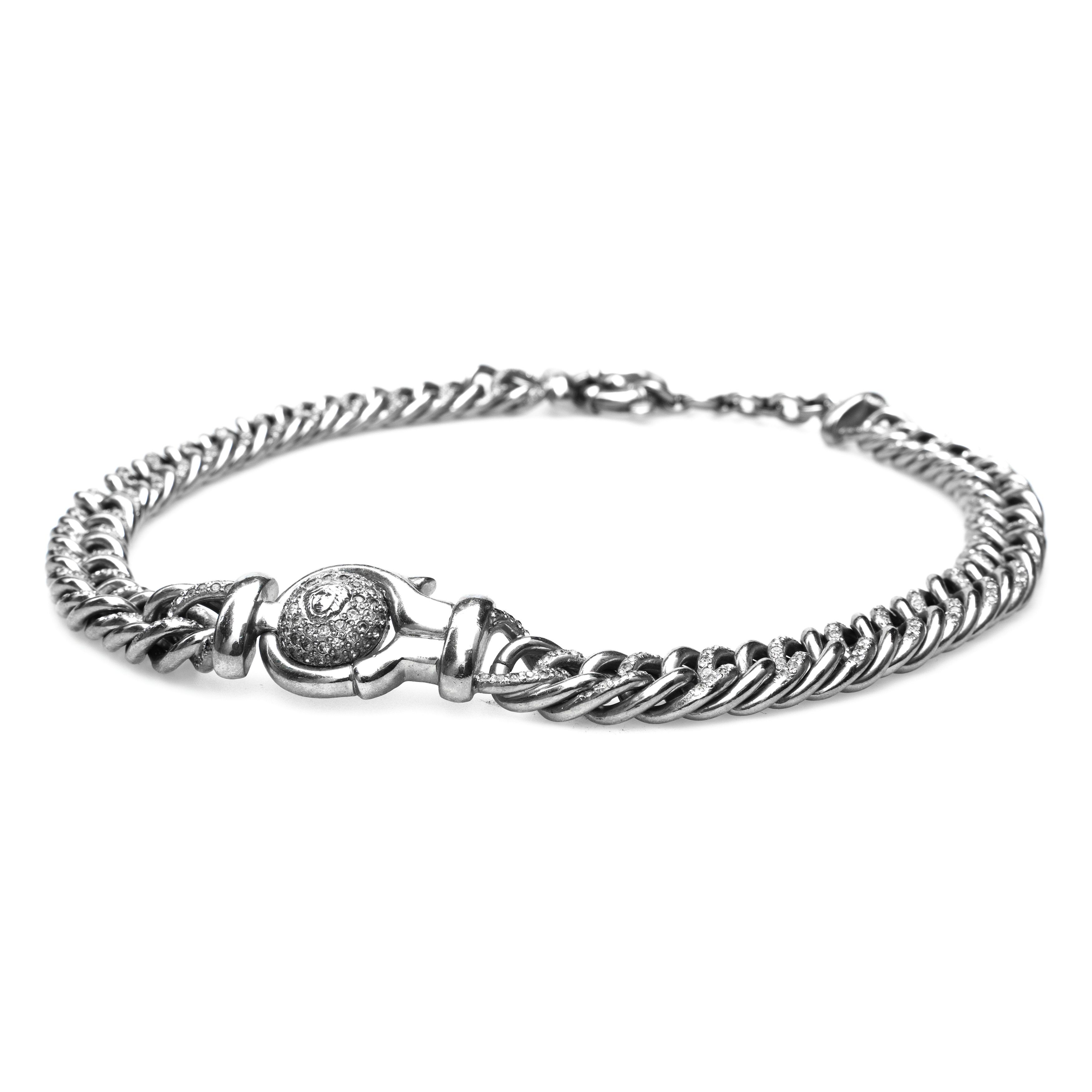 image of Versace Medusa Chain in Silver, Women's