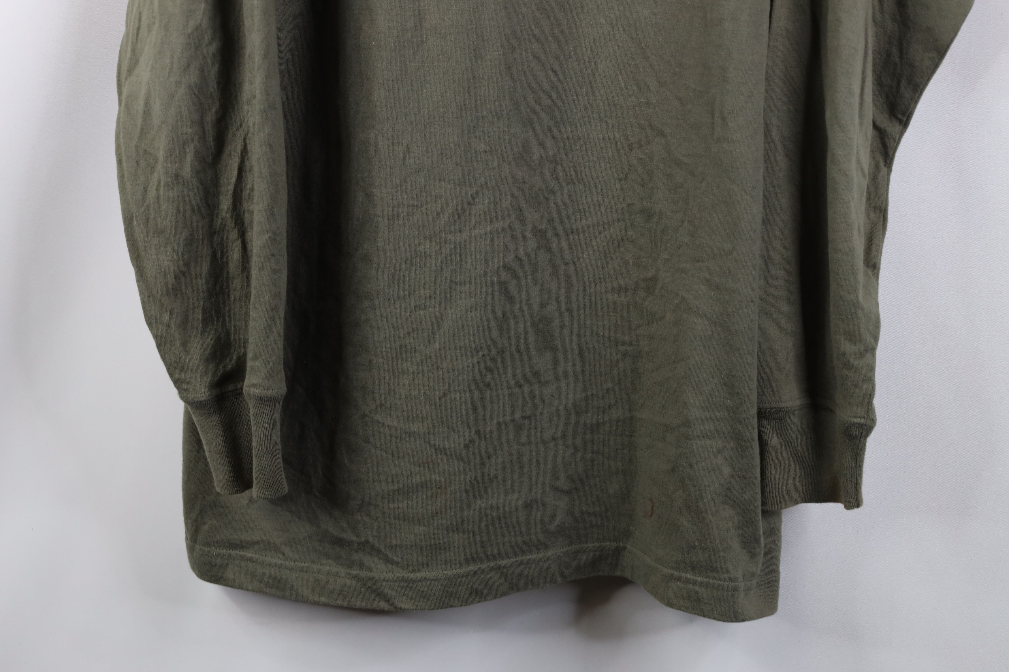 Vintage Vintage 90s Streetwear Long Sleeve V-Neck T-Shirt Green Size US M / EU 48-50 / 2 - 3 Thumbnail