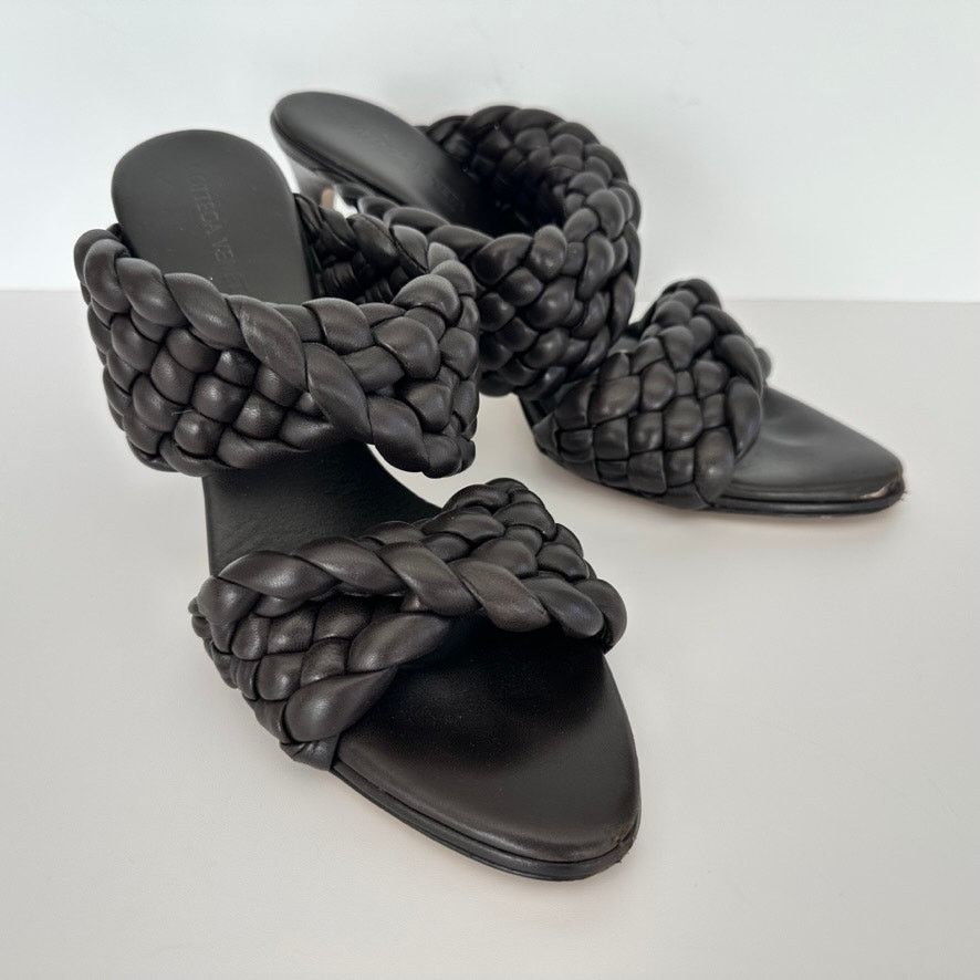 Bottega Veneta Bottega Veneta Curve Mule Sandal Dark Cocoa Brown Size 39 Size US 8.5 / IT 38.5 - 1 Thumbnail
