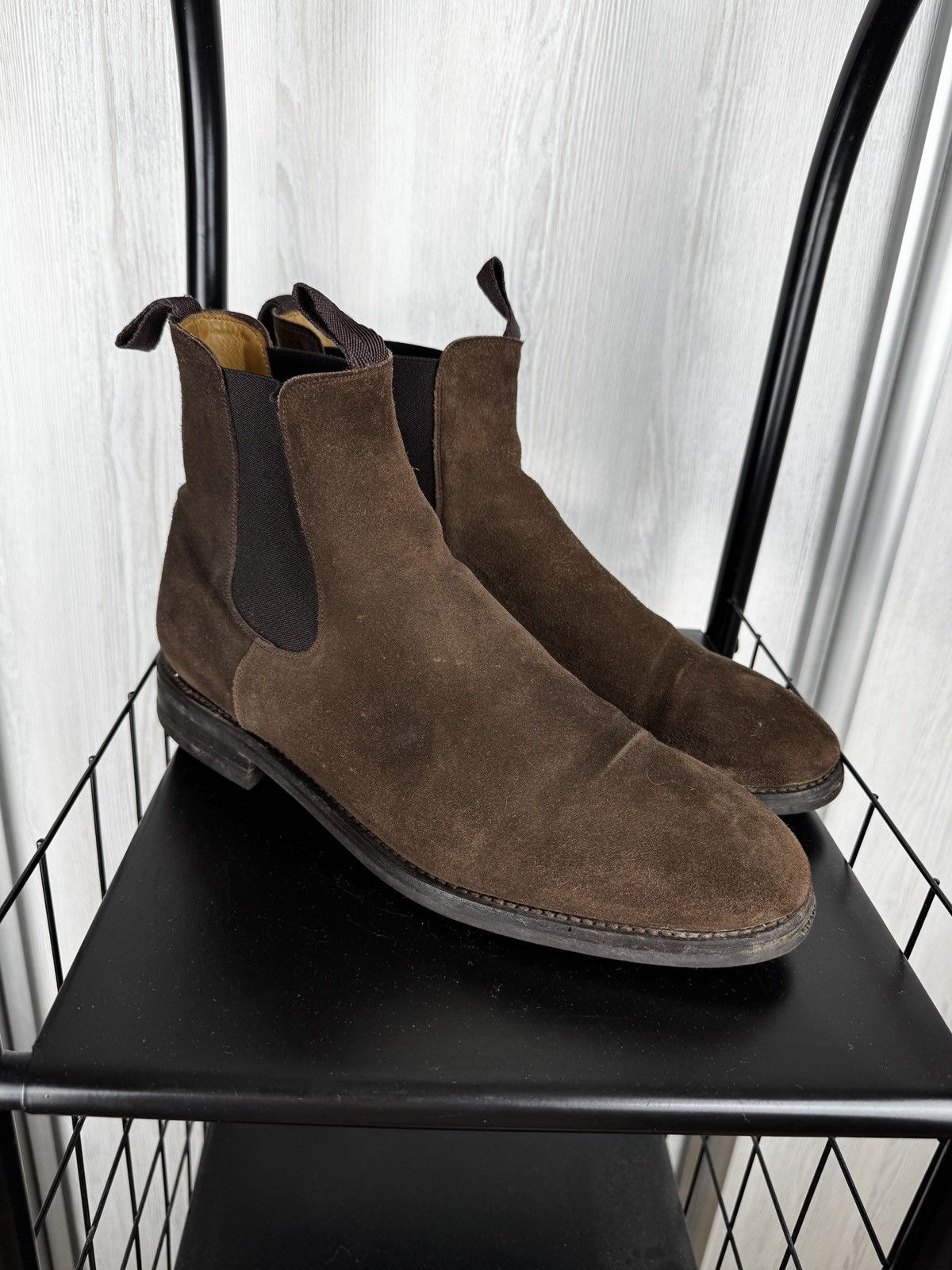 MORJAS Morjas Brown Suede Leather Chelsea Boots size UK11 US12 Size US 12 / EU 45 - 10 Thumbnail