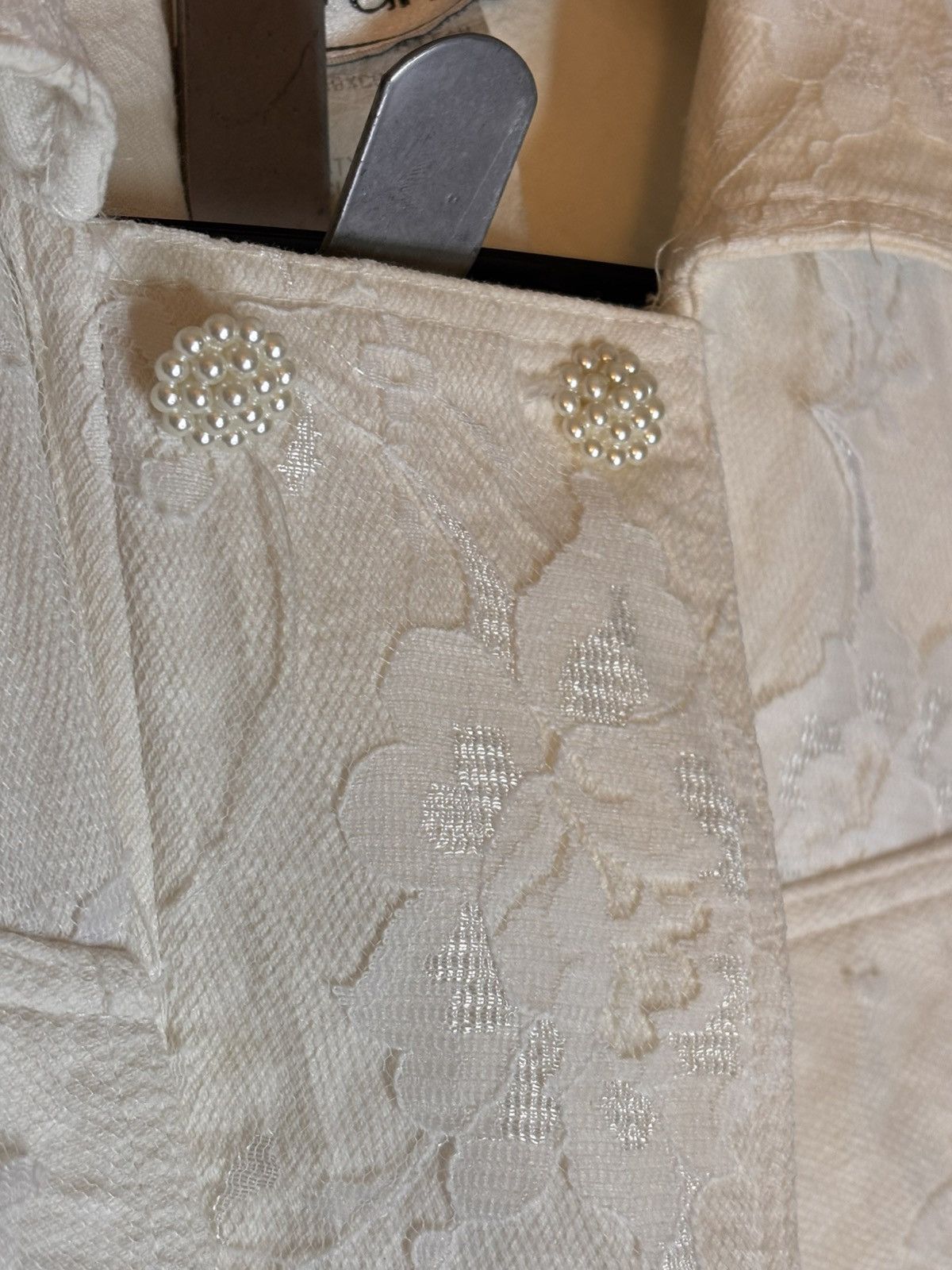 Other d.frank denim & lace cropped jacket Size L / US 10 / IT 46 - 3 Thumbnail