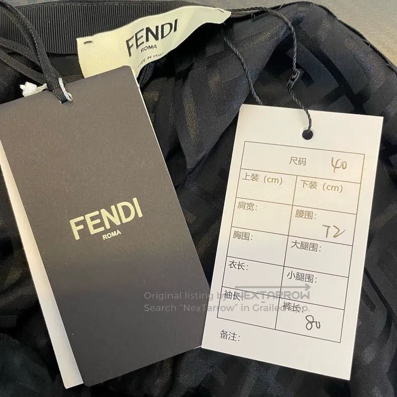Fendi Fendi Printed Black Midi Skirt Size 26" / US 2 / IT 38 - 2 Thumbnail