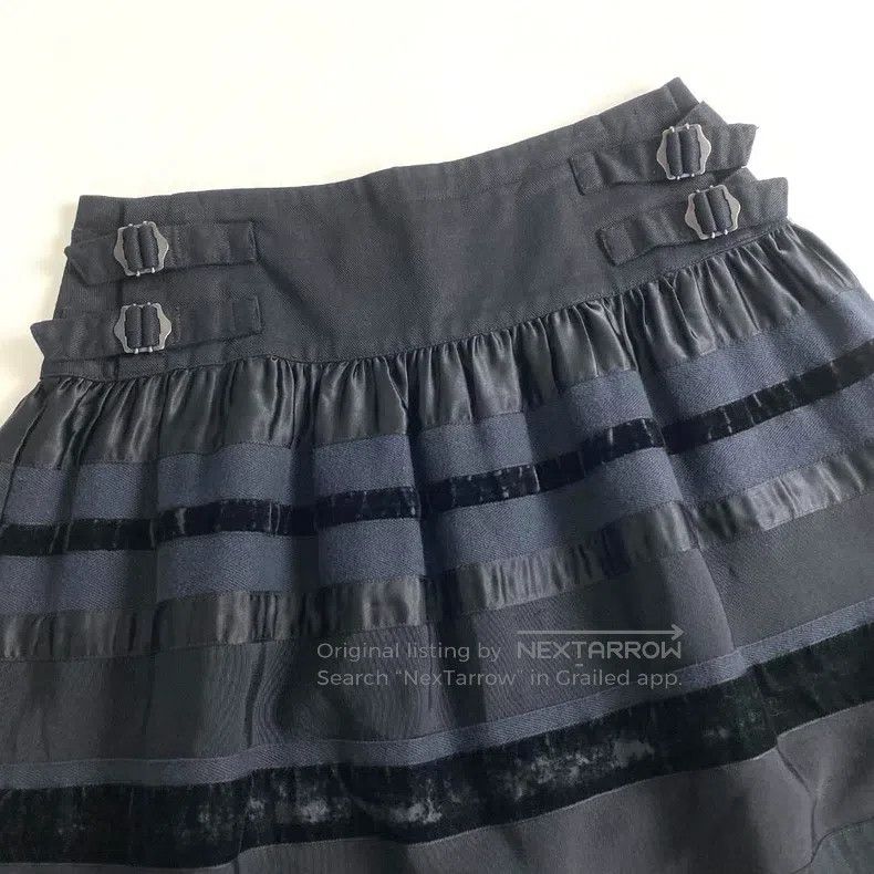 Junya Watanabe Junya Watanabe size S Pleated waistband half skirt Size 22" - 3 Thumbnail