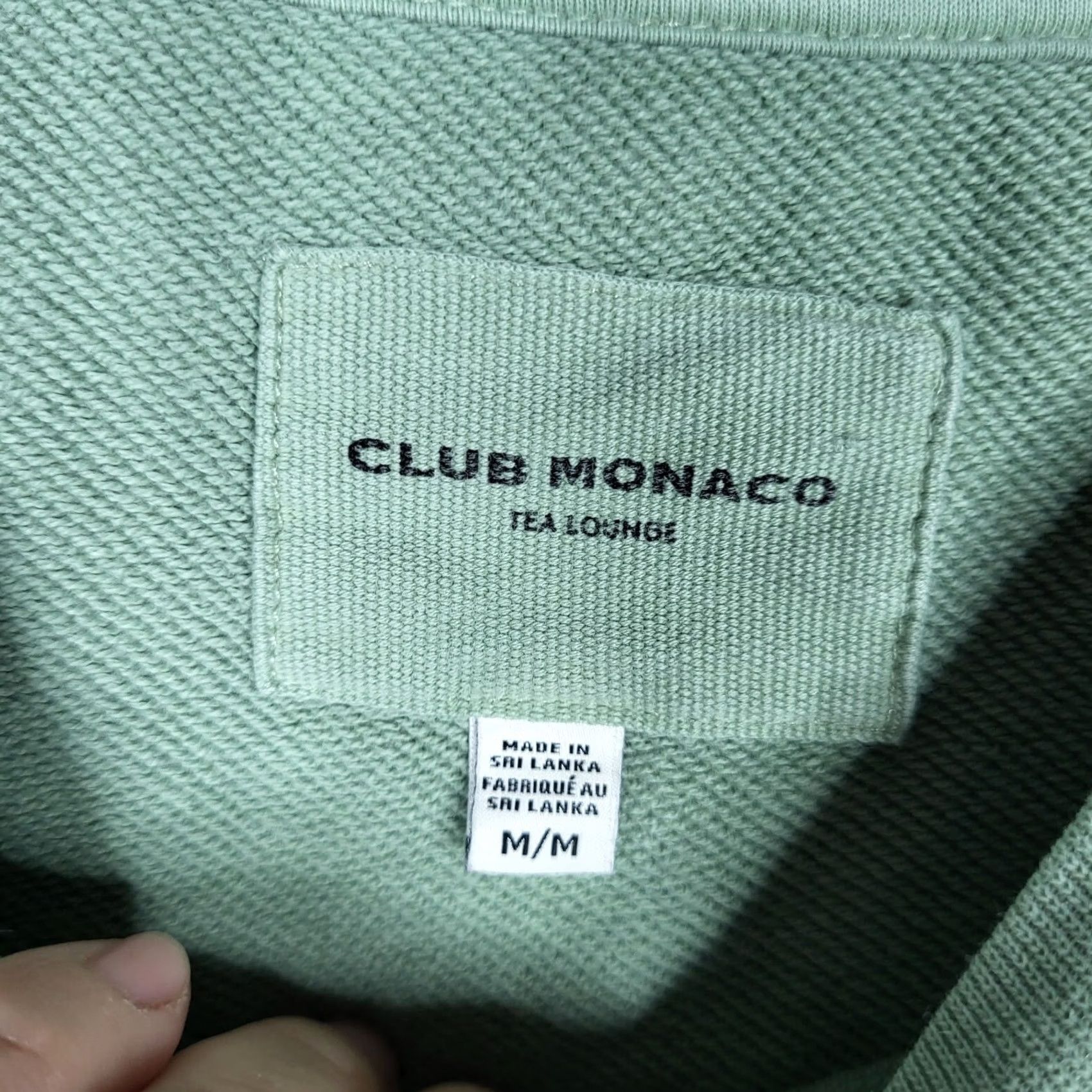 Club Monaco Club Monaco Mens teal green long sleeve round neck sweatshirt M Size US M / EU 48-50 / 2 - 6 Thumbnail
