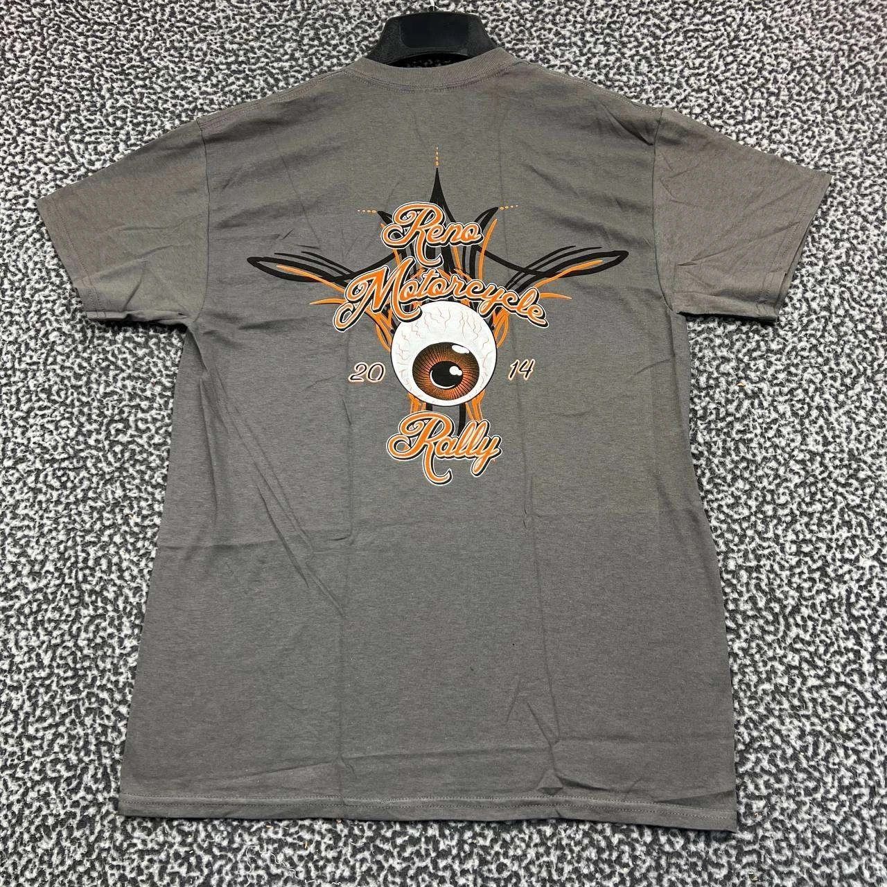 Gildan Vintage Reno Motorcycle Rally Shirt Men M Short Sleeve New Size US M / EU 48-50 / 2 - 1 Thumbnail