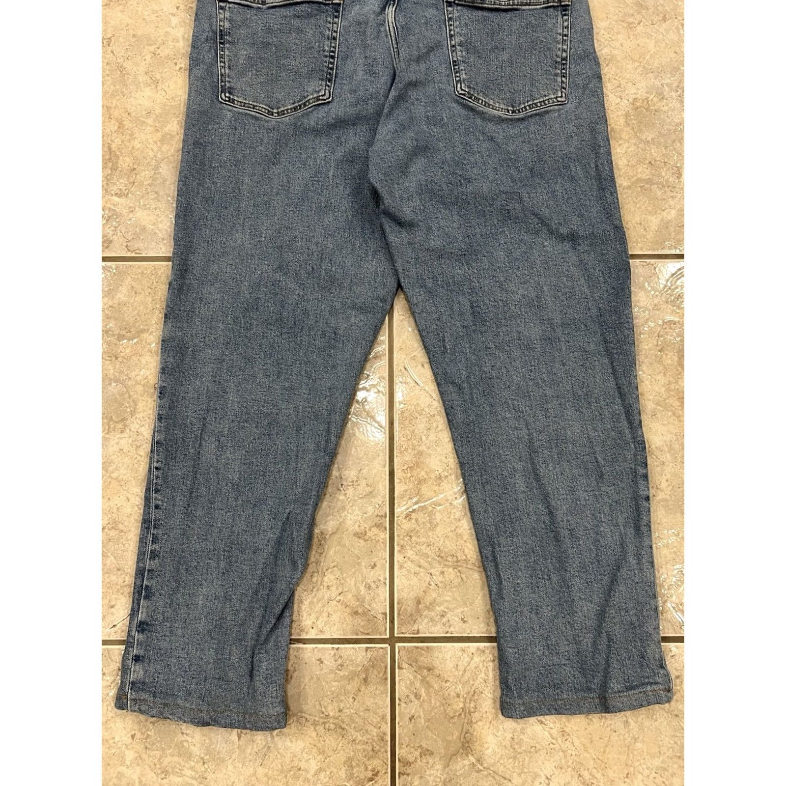 Lands' End Lands' End Jeans Square Rigger Denim Straight Fit 40X29 Men Blue 5-Pocket Stretch Vintage: No Size US 40 / EU 56 - 6 Thumbnail