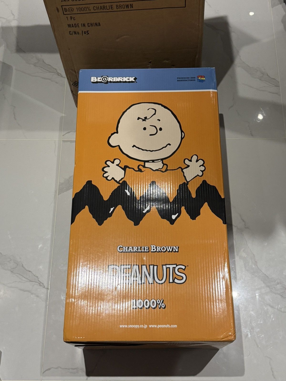 Medicom Toy Bearbrick Peanuts Charlie Brown 2017 Vision 1000% Size ONE SIZE - 8 Thumbnail