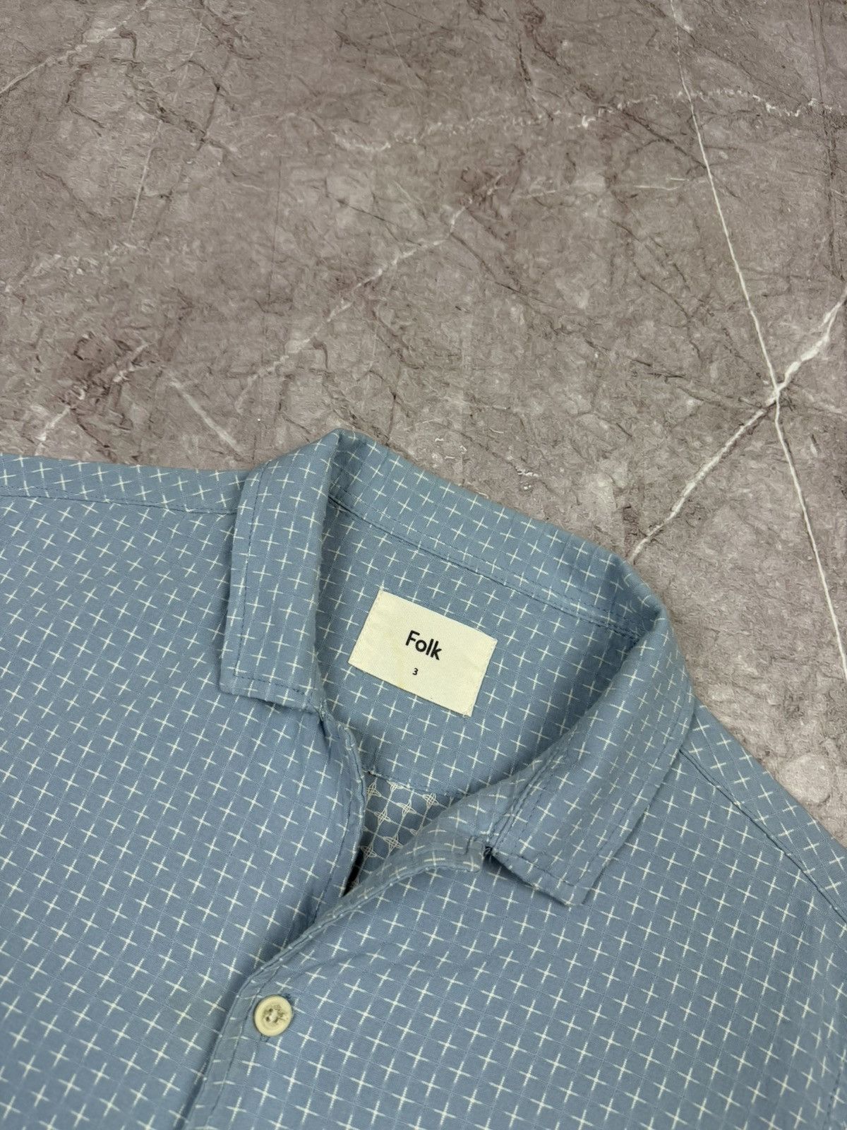 Folk Folk Shirt Button Up International Cotton Luxury VERY RARE Size US M / EU 48-50 / 2 - 9 Thumbnail