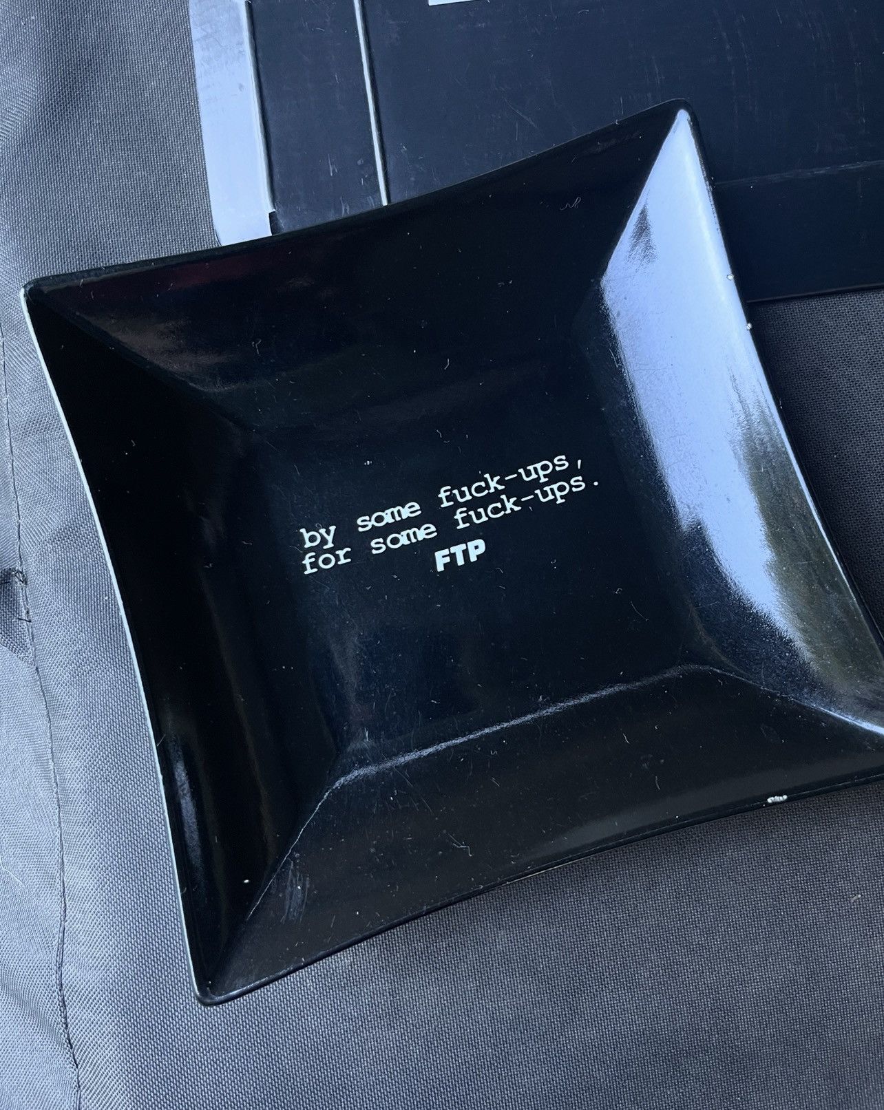 Fuck The Population FTP Ceramic Ashtray Size ONE SIZE - 2 Thumbnail