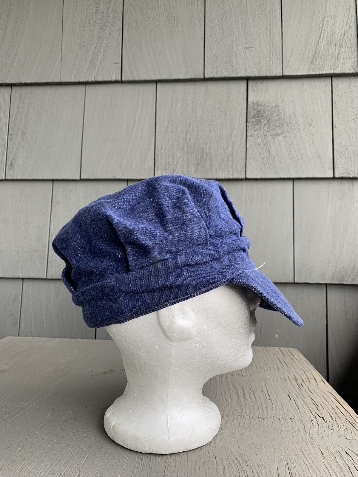 Levi's × Oshkosh × Vintage True Vintage Denim Hat Jean Cap Hickory Sanfordized Railway Size ONE SIZE - 10 Thumbnail