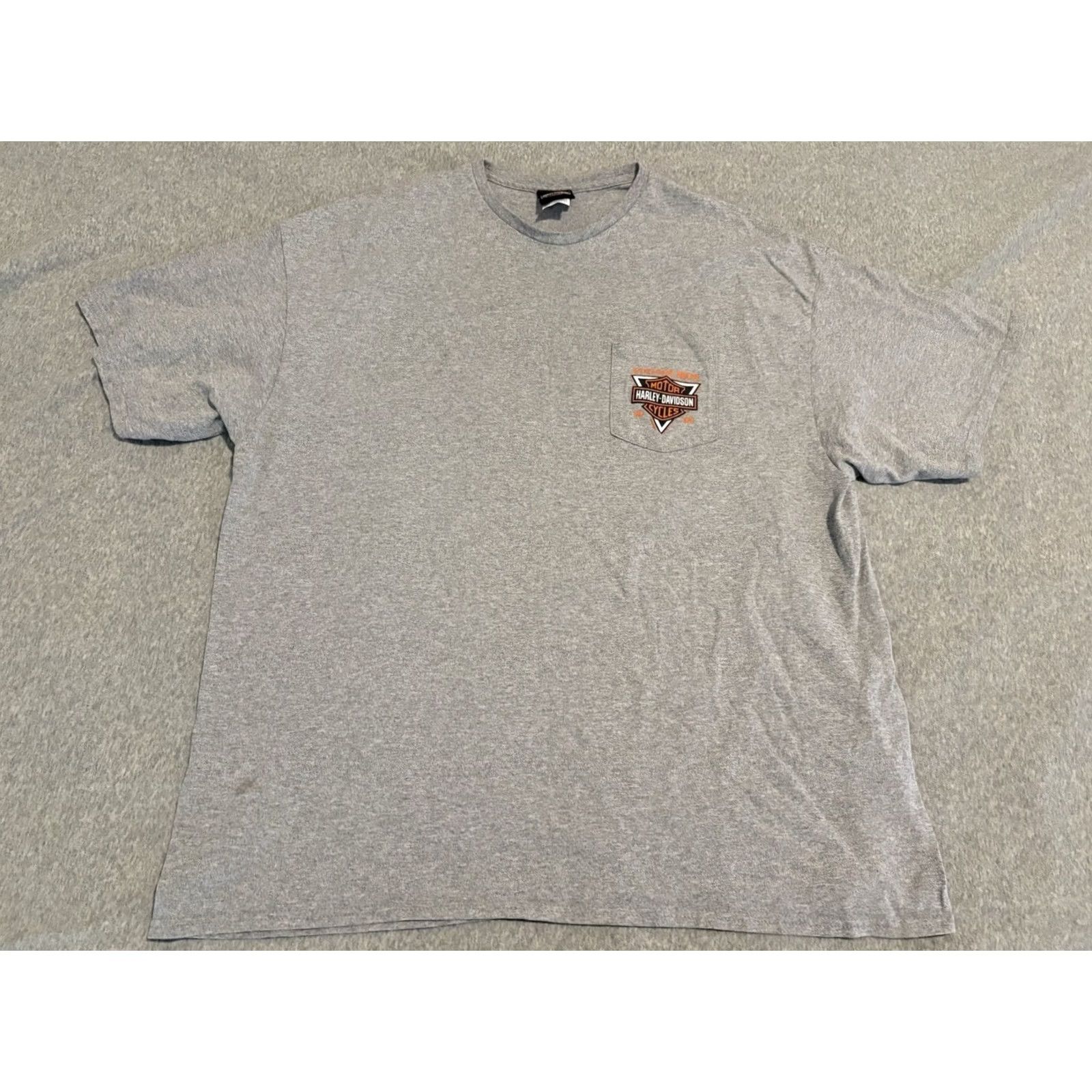 Harley Davidson Harley-Davidson Short Sleeve Gray Tee Shirt Mens 3XL Skull Shirt Leather USA Biker Motorcycle Graphic Print Crew Neck Tee Shirt Size US XXL / EU 58 / 5 - 3 Thumbnail