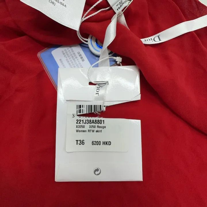 Dior Dior Stylish Solid Color Short Skirt 0079-2507 Size 35" - 6 Thumbnail