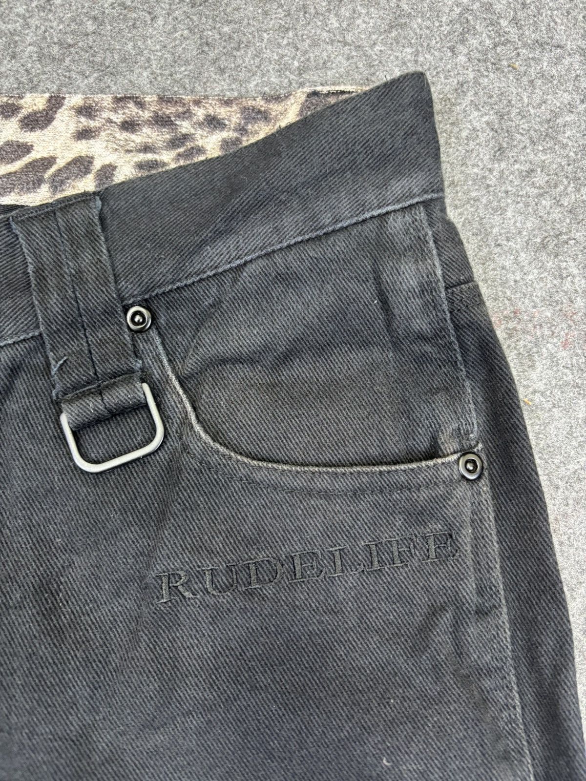 Japanese Brand 💥Insane Style💥Archival Xfrm Japan Half Cargo Denim F855 Size US 30 / EU 46 - 8 Thumbnail