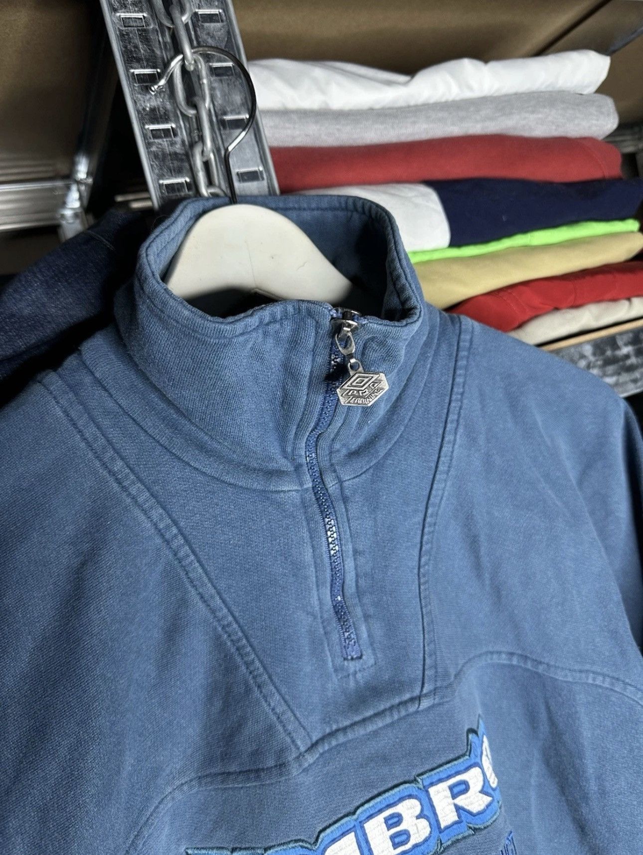 Umbro Umbro Original Training 1/4 Zip Vintage Faded Sweatshirt M Size US M / EU 48-50 / 2 - 3 Thumbnail