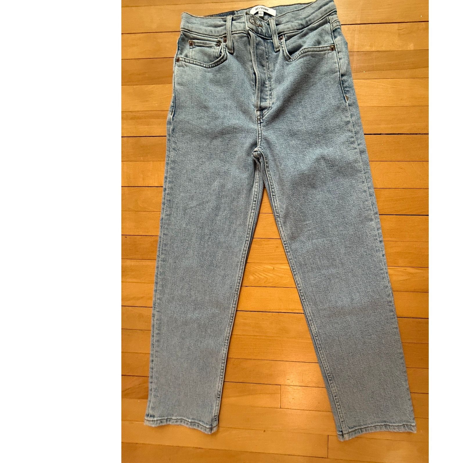 RE/DONE RE/DONE 70s High Rise Jeans - 25 - Light Stone Wash Size 25" / US 0 / IT 36 - 1 Thumbnail