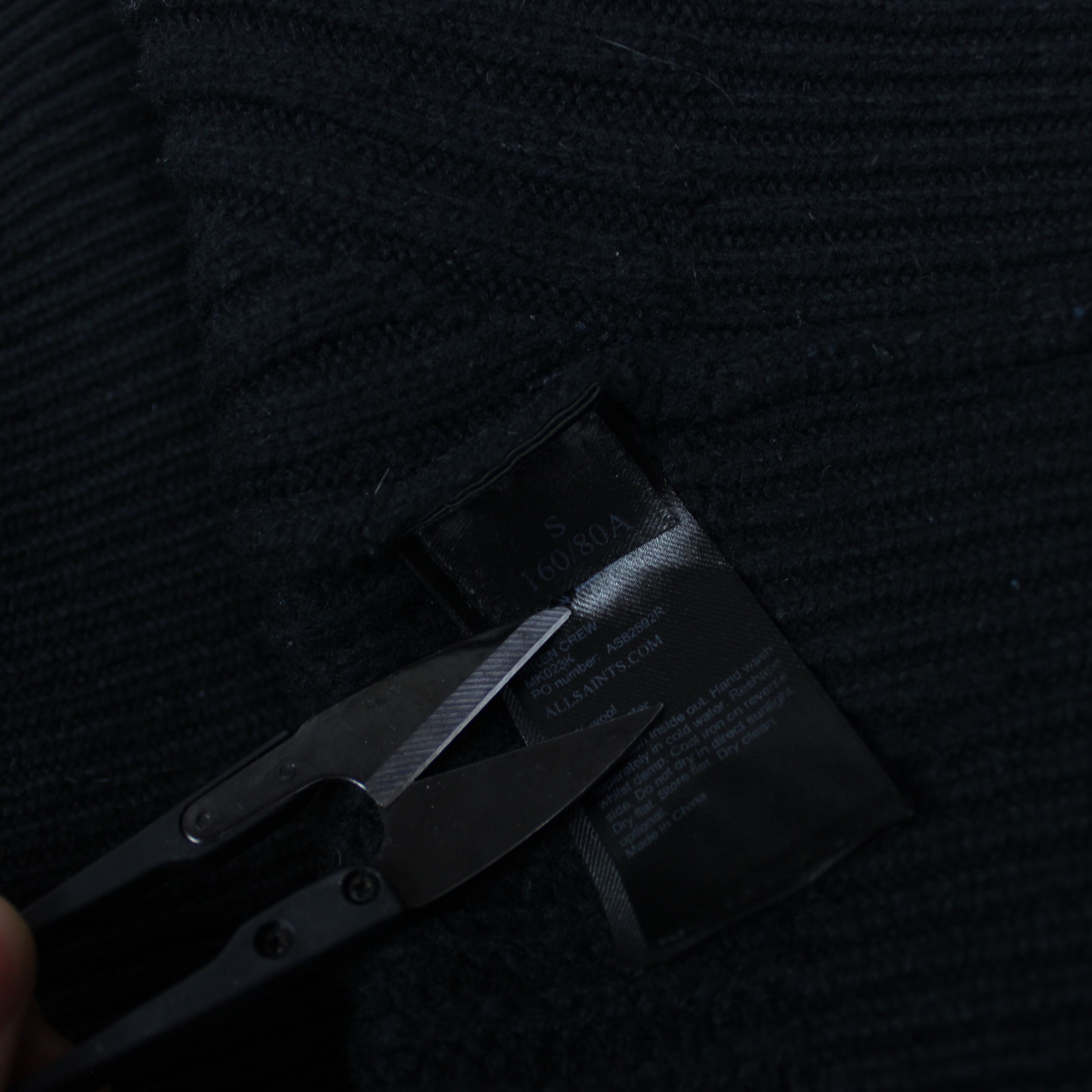 Allsaints Allsaints sweater men knitwear s m black hirem crew Size US S / EU 44-46 / 1 - 6 Thumbnail
