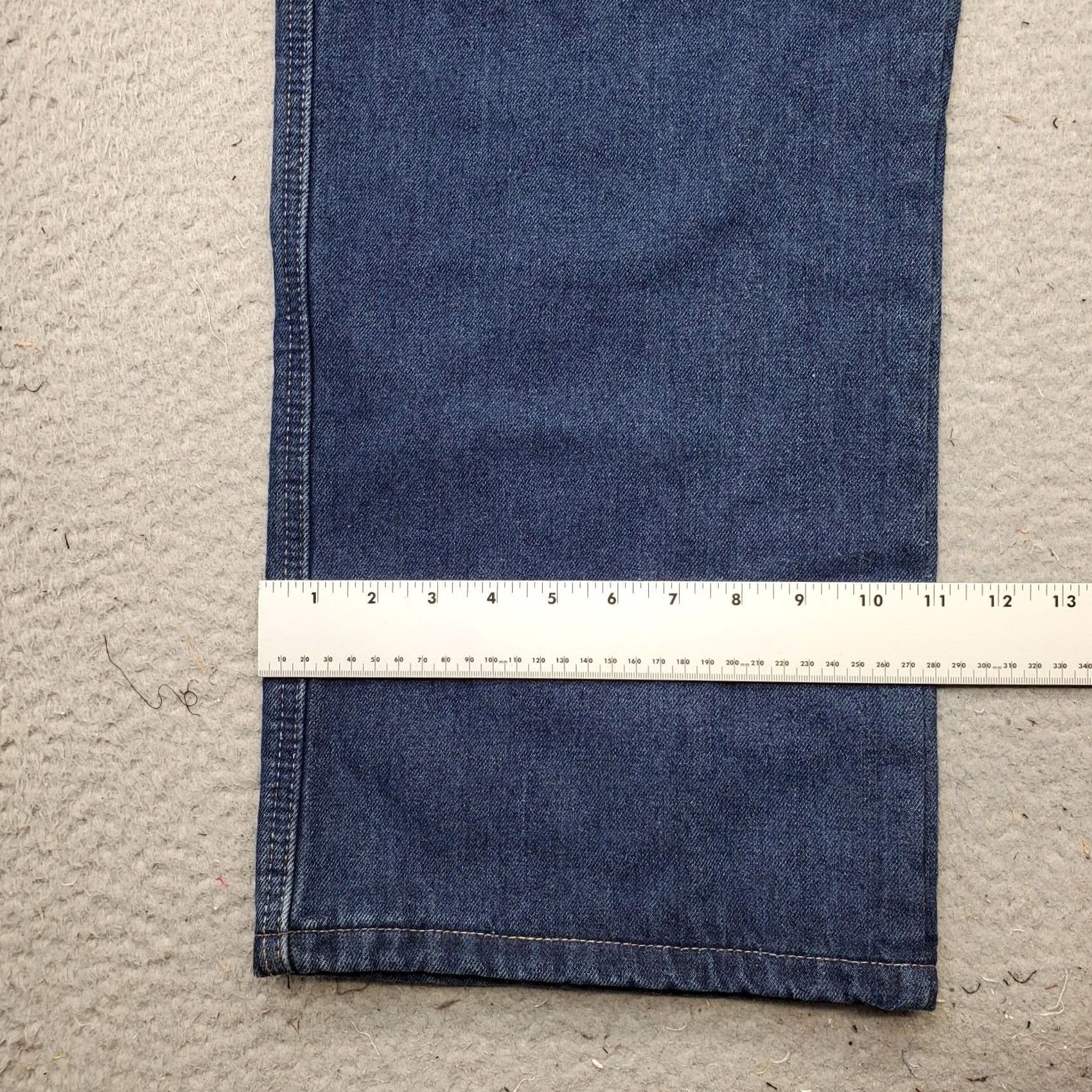 Vintage Smith's Workwear Jeans Mens 42x30 Blue Denim Stretch Comfort Straight Streetwear Size US 42 / EU 58 - 4 Thumbnail