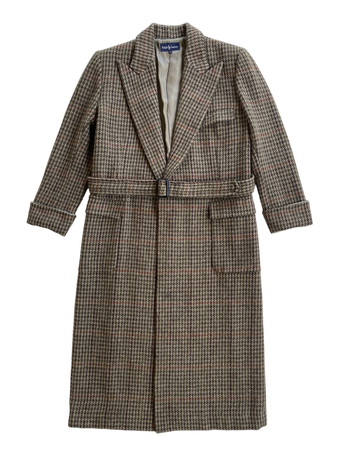Ralph Lauren Ralph Lauren Houndstooth Checked Belted Longcoat Size M / US 6-8 / IT 42-44 - 3 Thumbnail
