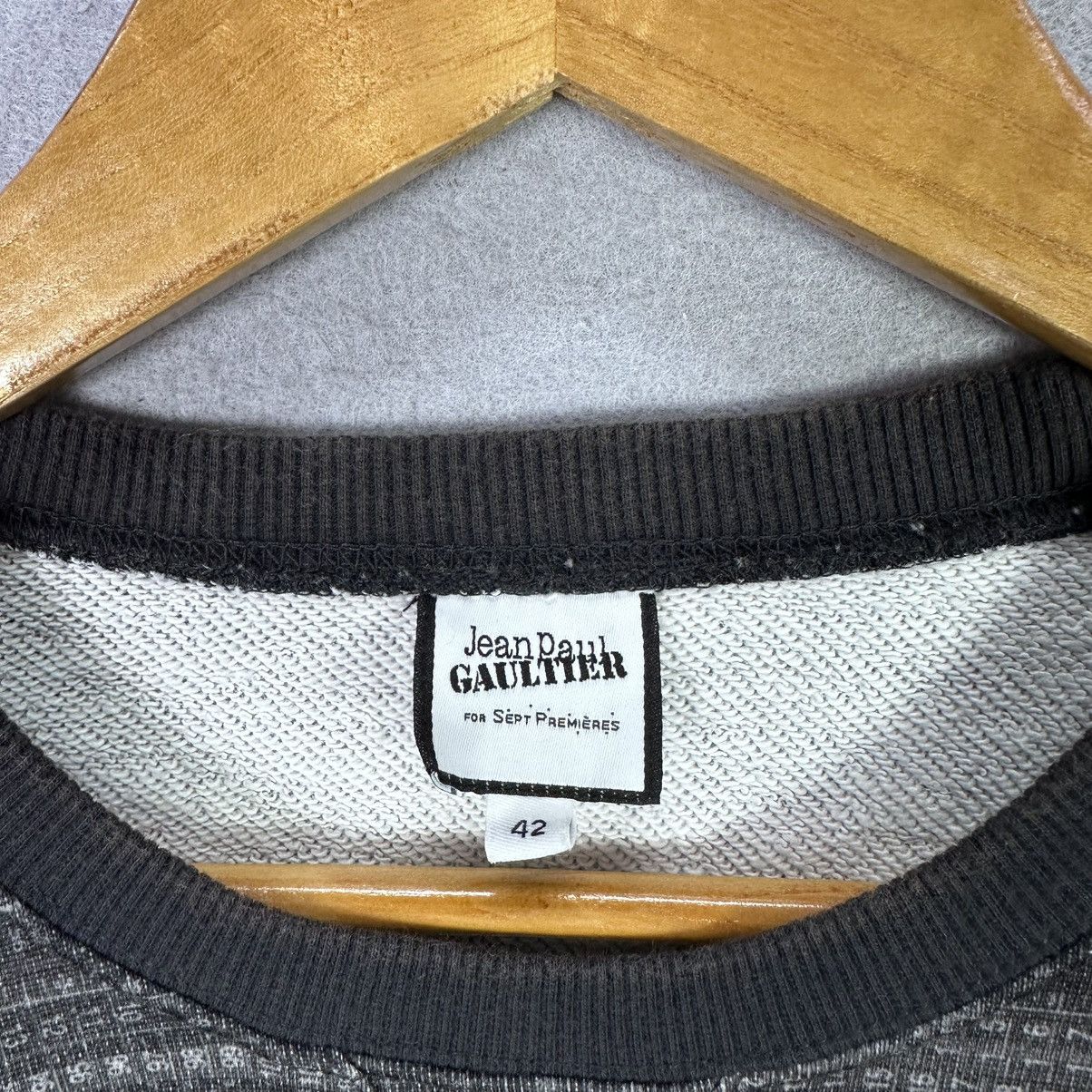 Jean Paul Gaultier Vintage Jean Paul Gaultier Striped Cropped Sweatshirt Size US M / EU 48-50 / 2 - 3 Thumbnail