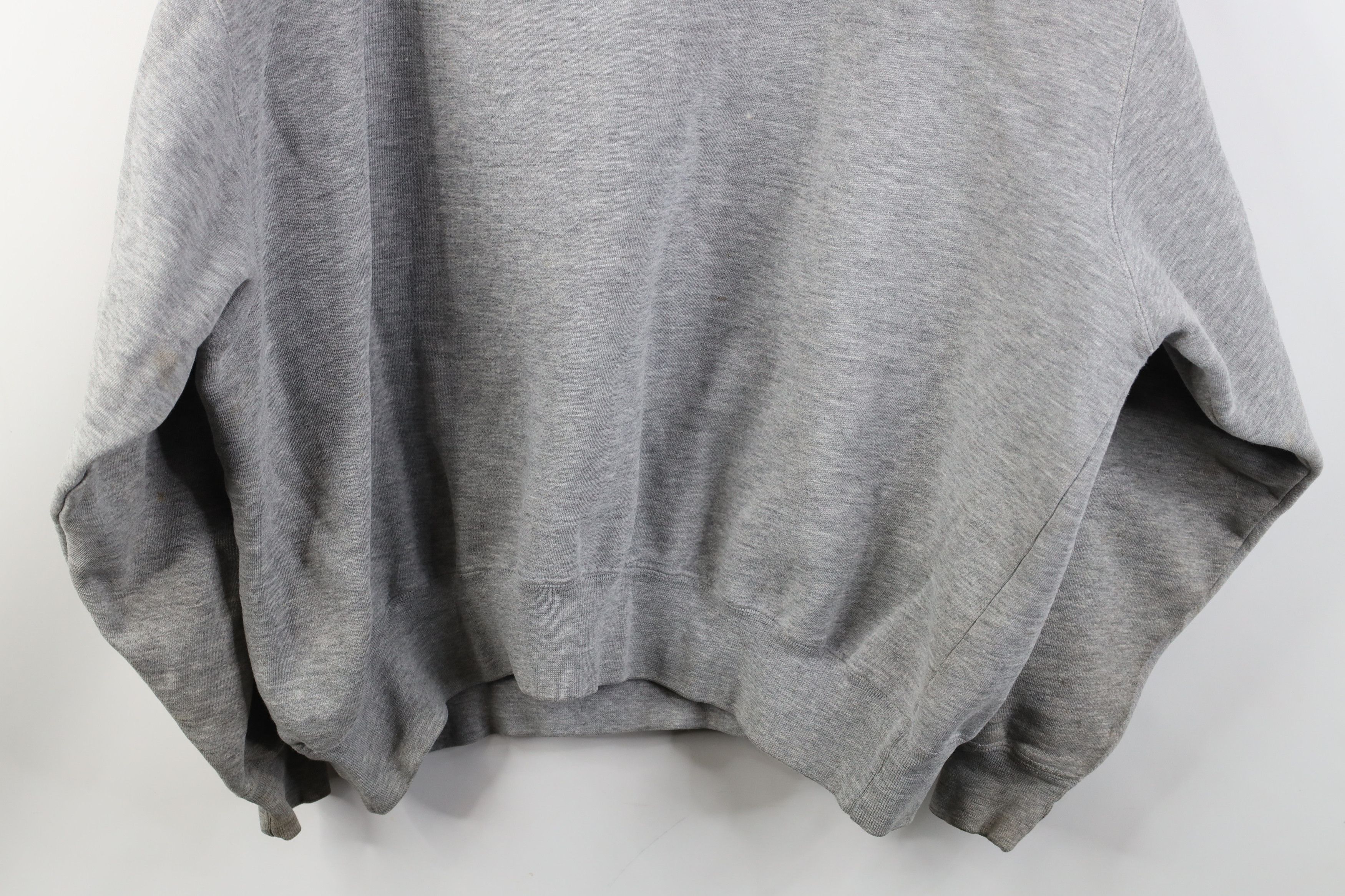 Vintage Vintage 90s Pepsi Co Spell Out Cropped Boxy Fit Hoodie Gray Size XL / US 12-14 / IT 48-50 - 13 Thumbnail