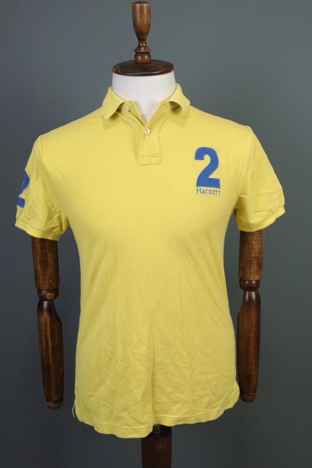 Designer Hackett London Yellow Short Sleeve Polo Shirt Size S Size US S / EU 44-46 / 1 - 1 Thumbnail