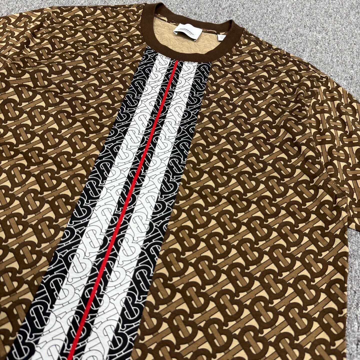 Burberry Burberry All Over TB Logo Short Tee XXS Mint Size US XXS / EU 40 - 3 Thumbnail