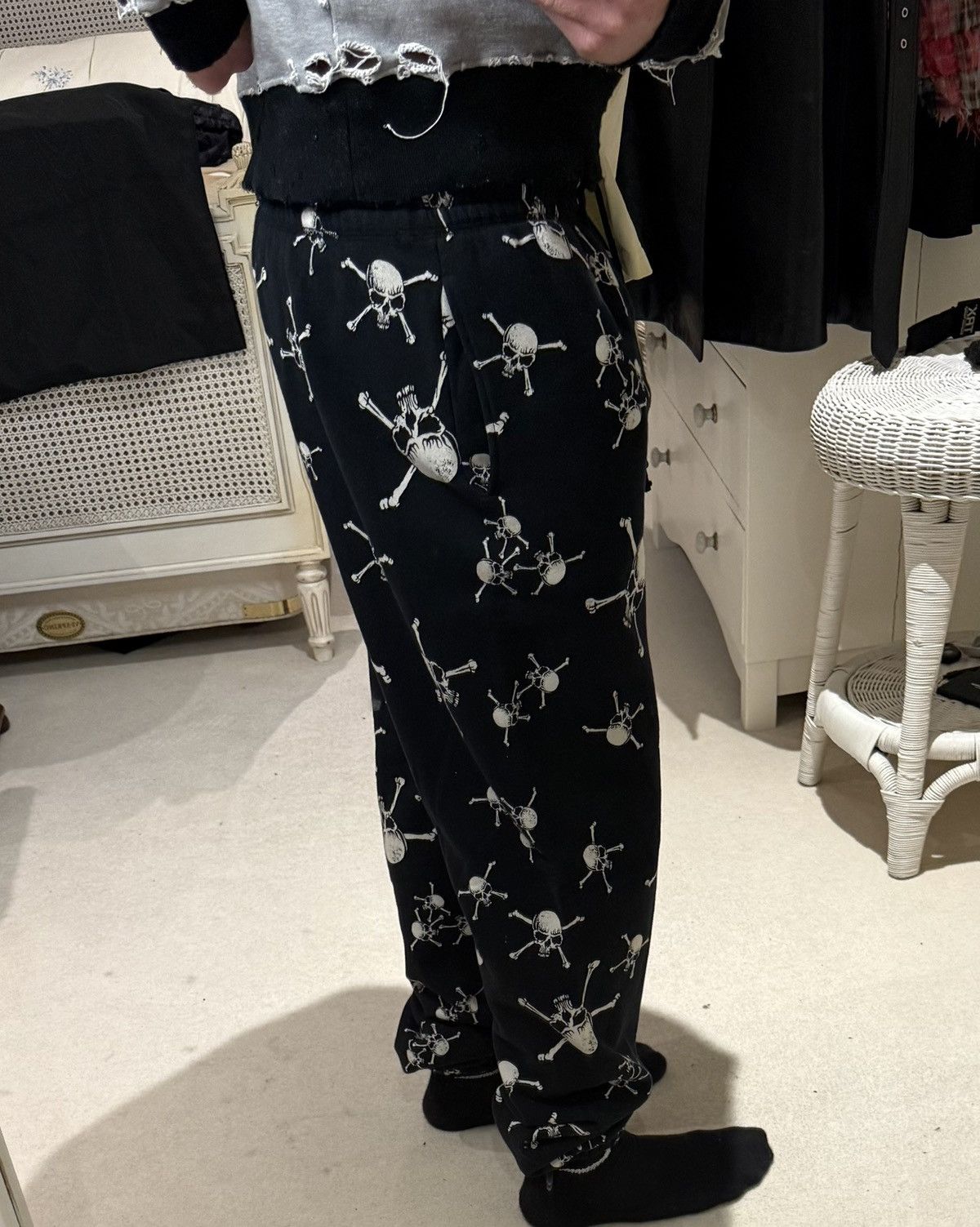 Saint Michael Saint Mxxxxxx skull black logo joggers sweatpants Michael L Size US 34 / EU 50 - 4 Thumbnail
