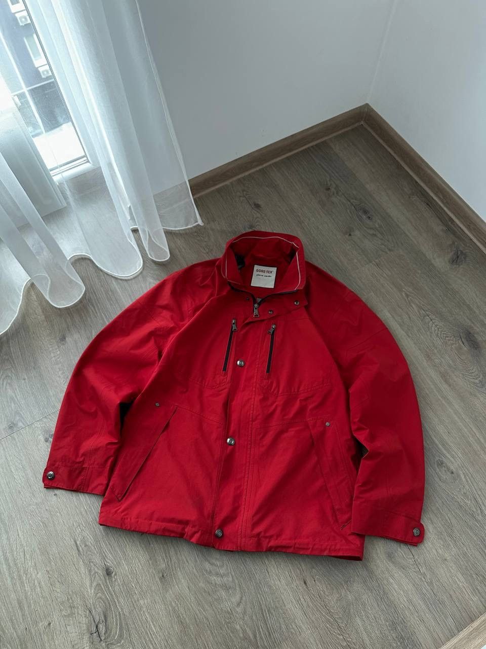 Goretex × Pierre Cardin × Vintage Vintage Pierre Cardin Red Zip Gore-Tex Jacket Size US M / EU 48-50 / 2 - 16 Thumbnail