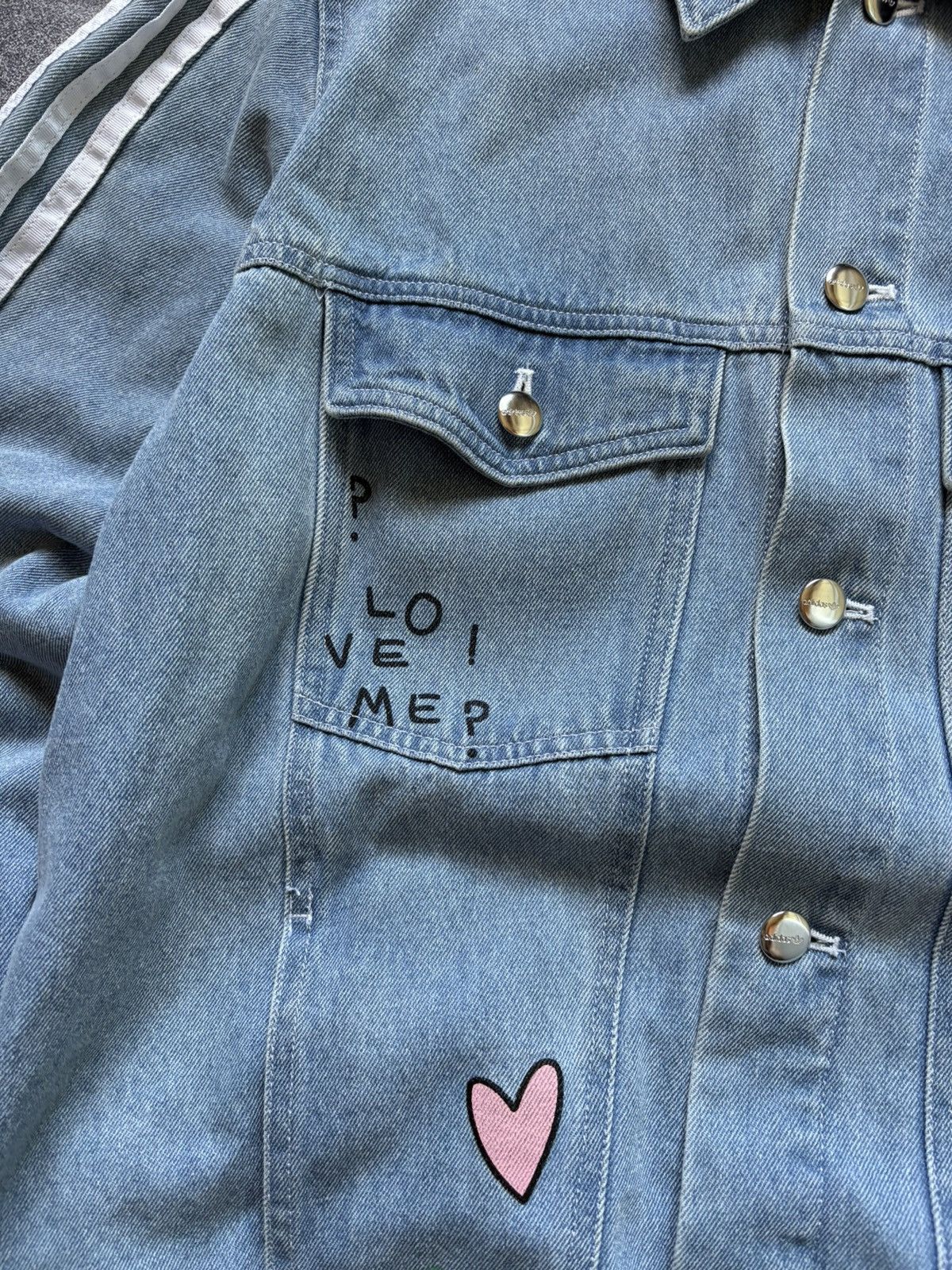 Adidas Adidas x Florucci Y2K Streetwear Women’s Denim Jacket Rare Size XS / US 0-2 / IT 36-38 - 6 Thumbnail