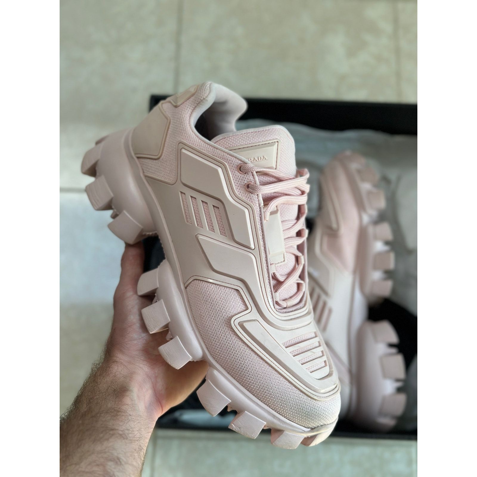 Prada Size 10.5 - Prada Cloudbust Pink Sneakers Size US 10.5 / EU 43-44 - 1 Thumbnail