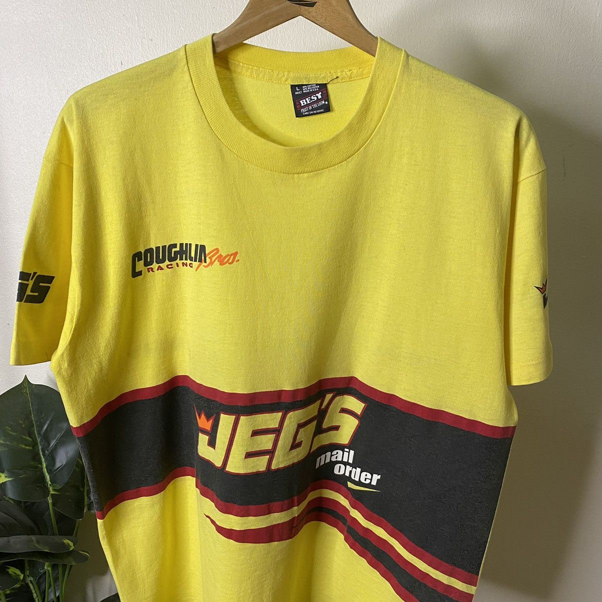Vintage Vintage 1990s Coughlin Racing Jegs High Perfomance Parts Tee Size US L / EU 52-54 / 3 - 2 Thumbnail