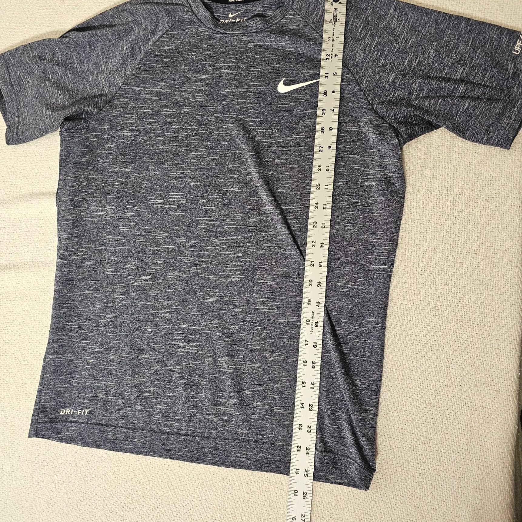 Nike Nike Swim Dri-FIT Stretch UPF 40+ Guard T Shirt S Heather Blue Men’s Size US S / EU 44-46 / 1 - 5 Thumbnail