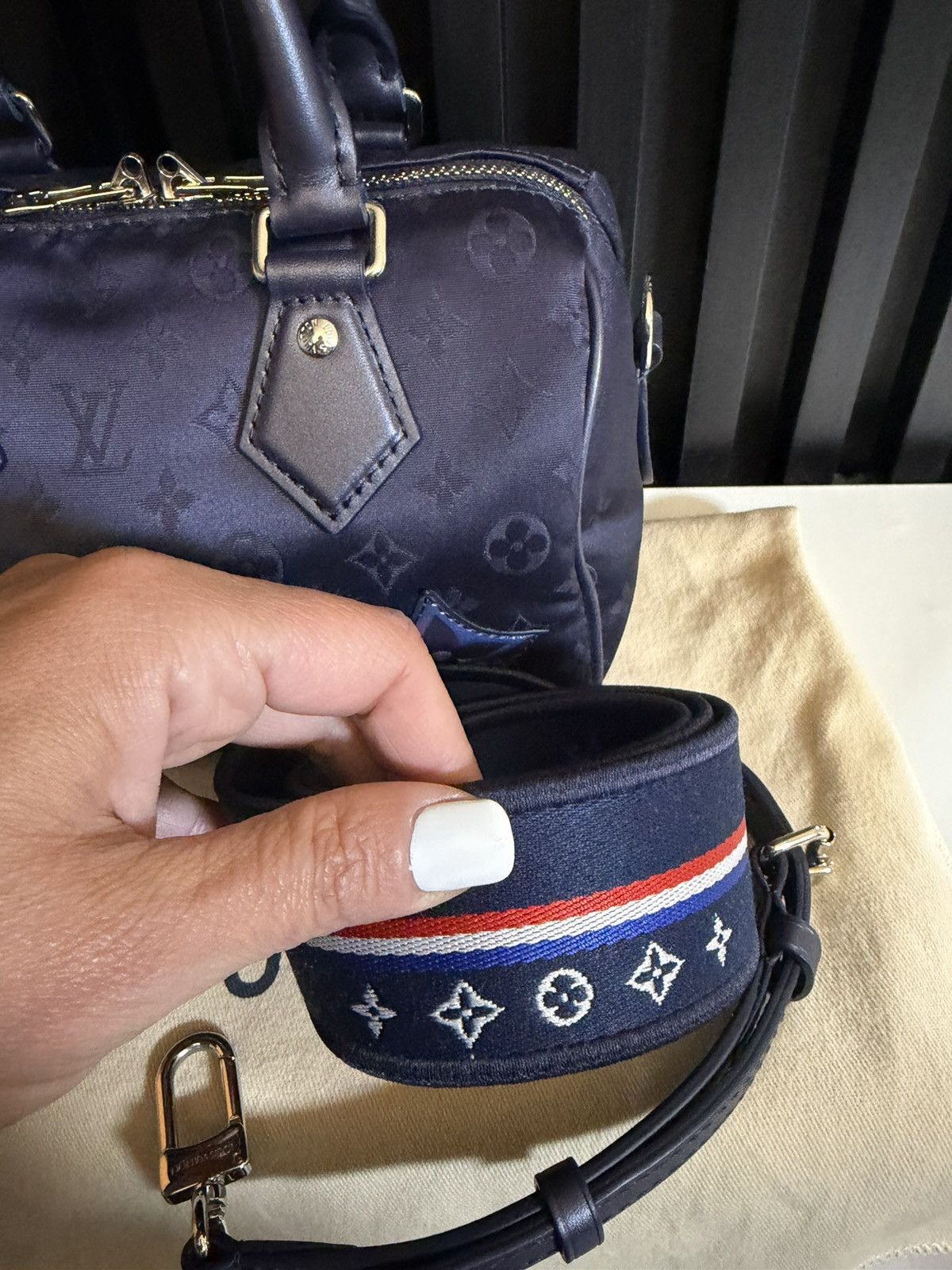 Louis Vuitton louis vuitton woman bag speedy bandolier 20 blu navy M23445 Size ONE SIZE - 4 Thumbnail