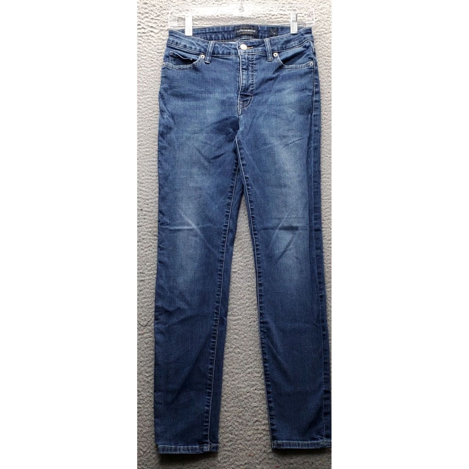 Lucky Brand Lucky Brand Hayden Skinny Jeans Womens Size 2 Blue Denim Mid Rise 5-Pocket Design Vintage: No Streetwear Size 26" / US 2 / IT 38 - 2 Thumbnail