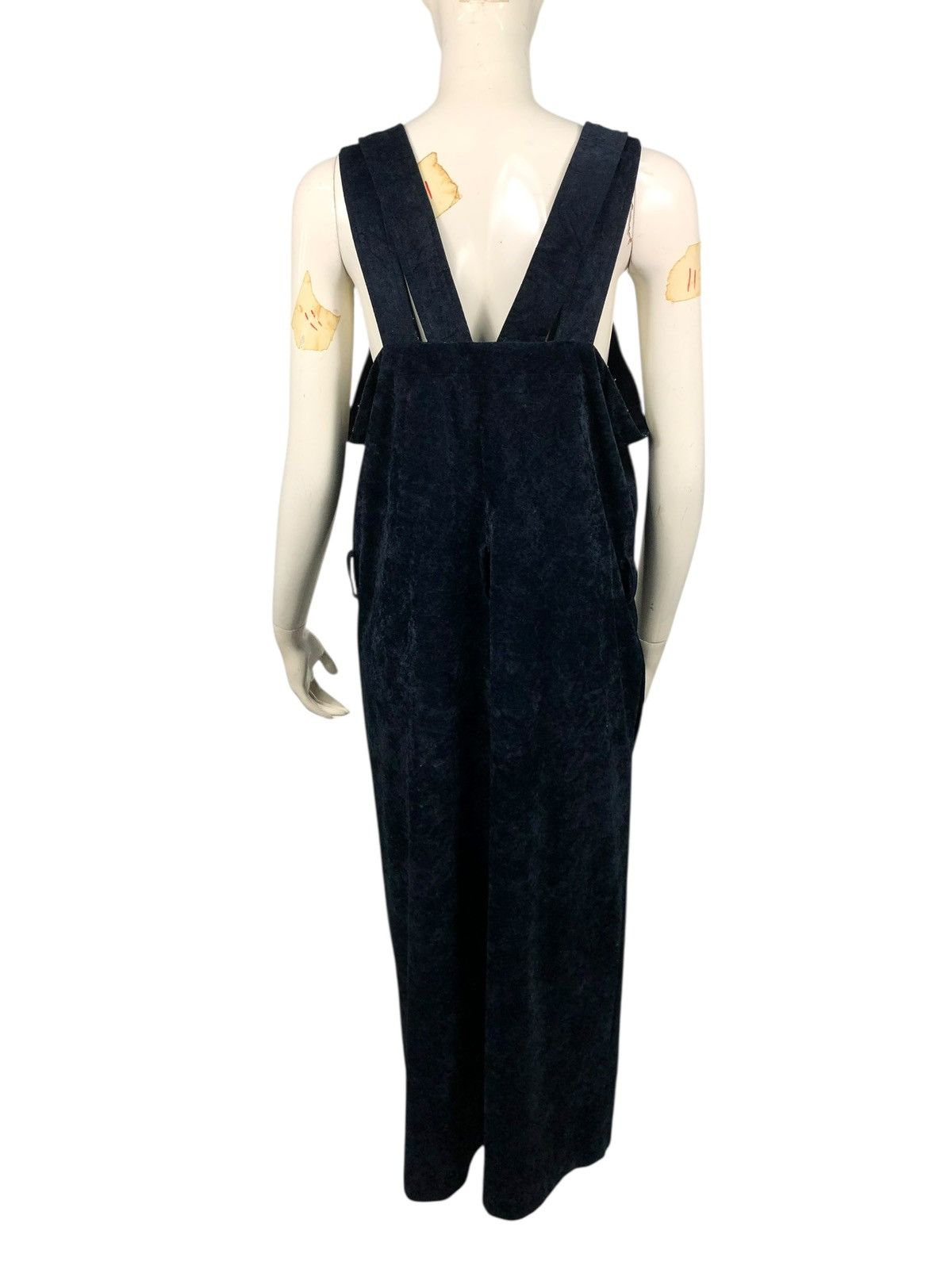Comme des Garcons 🔥VINTAGE COMME DES GARCONS MIDI DRESS VELVET RICH BLACK Size M / US 6-8 / IT 42-44 - 7 Thumbnail