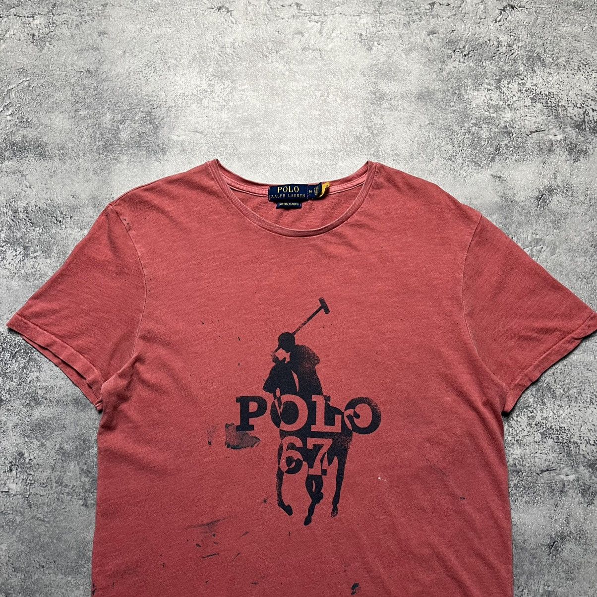 Polo Ralph Lauren Vintage Polo Ralph Lauren Big Pony Logo Tee Streetwear Y2K Size US M / EU 48-50 / 2 - 2 Thumbnail