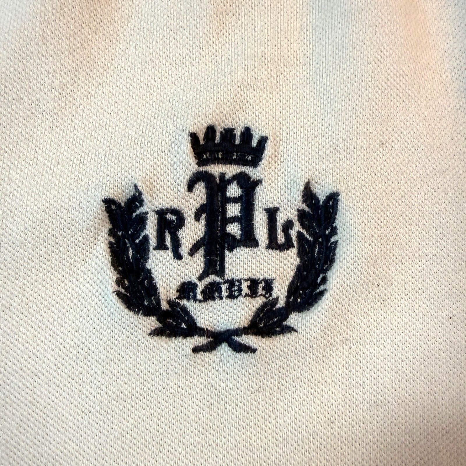 Other Polo Ralph Lauren Rugby Shirt Mens XL Cream Y2K Ringer Size US XL / EU 56 / 4 - 3 Thumbnail