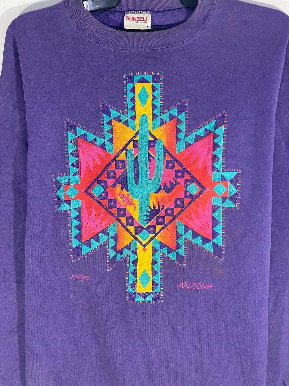 Other Vintage 90s arizona art cactus sweatshirt jumper size L Size US L / EU 52-54 / 3 - 4 Thumbnail
