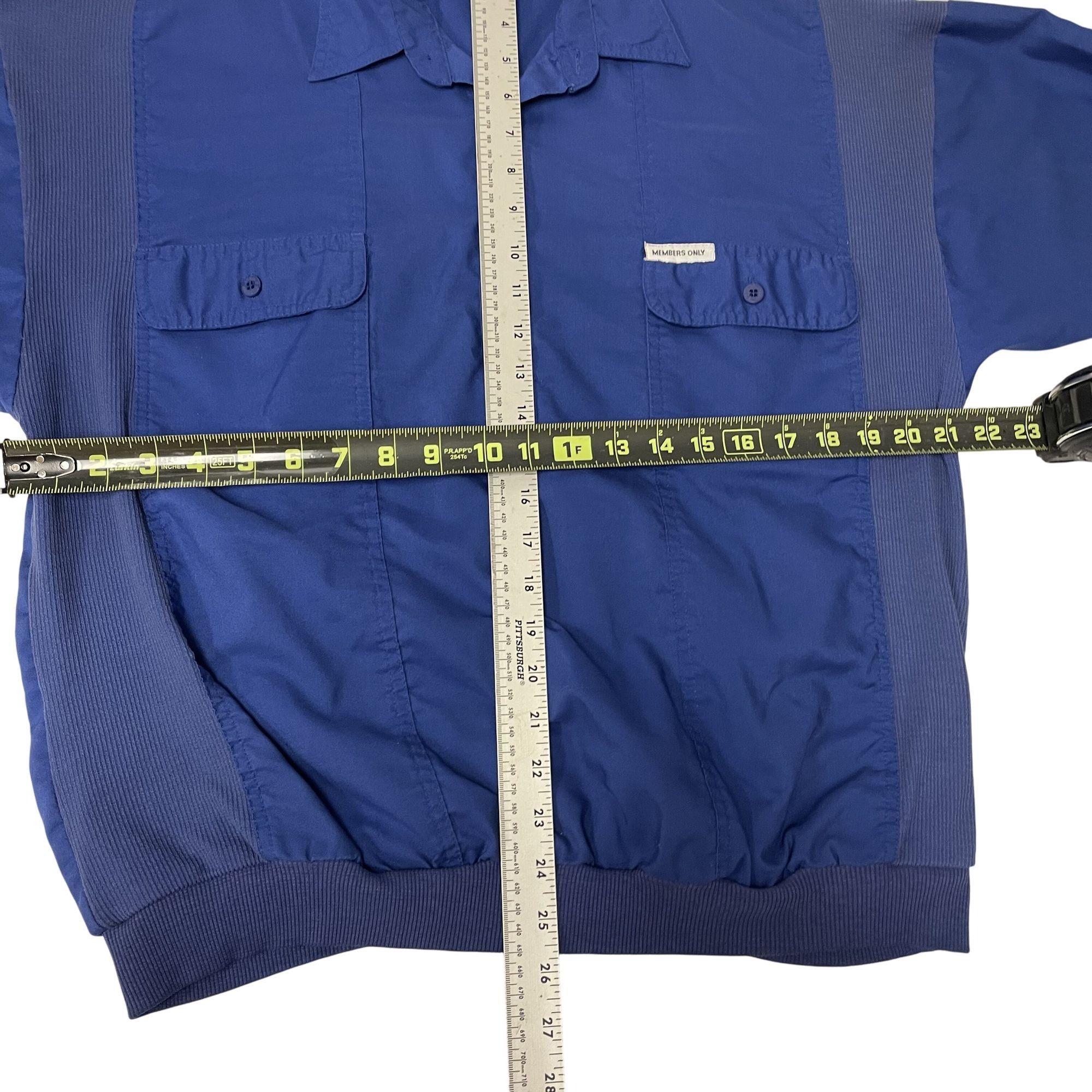 Members Only Vtg Members Only MoD Blue Banded Waist POLO Shirt Size US L / EU 52-54 / 3 - 6 Thumbnail