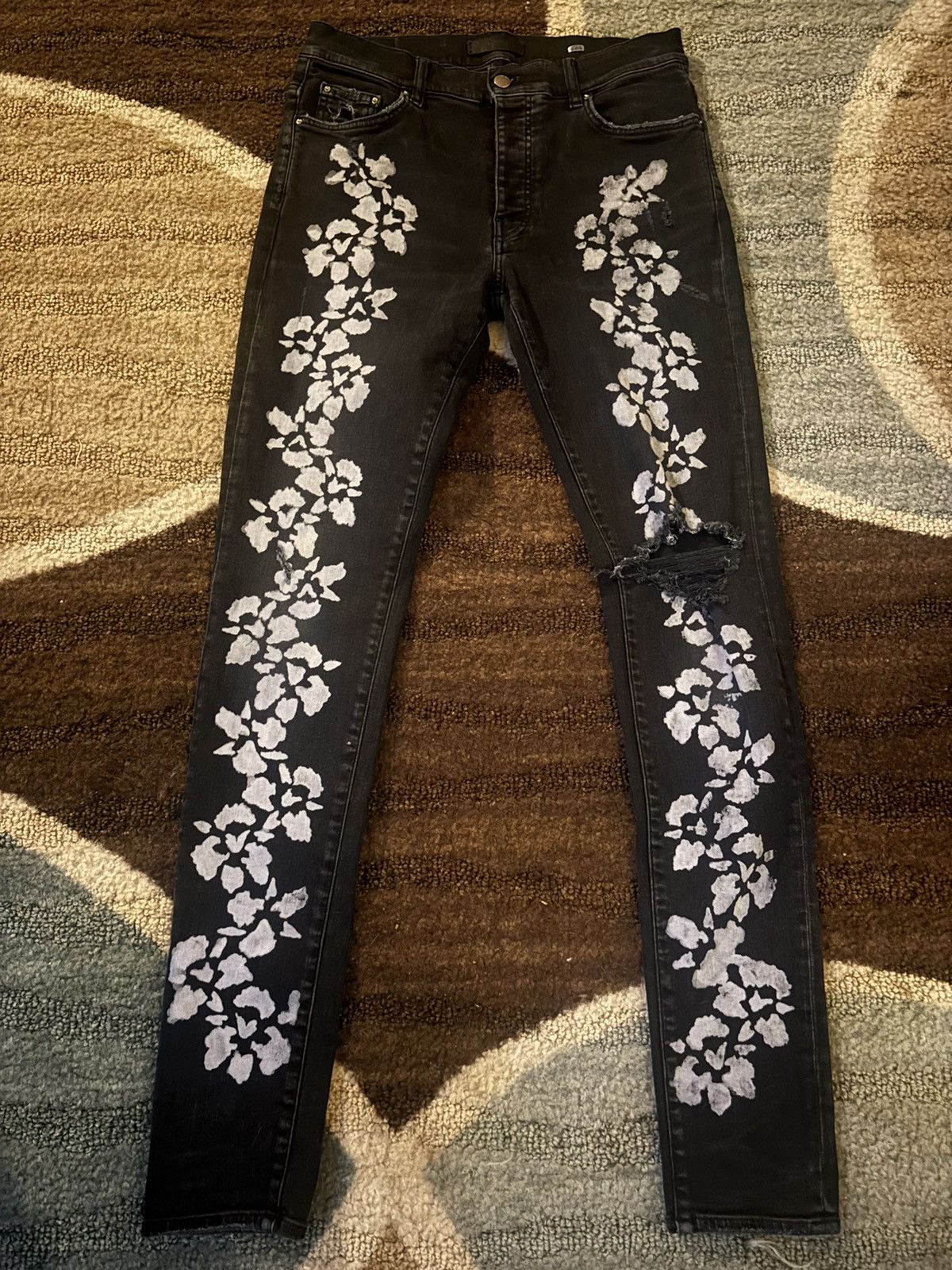 Amiri Amiri Denim Tear Jeans Size US 34 / EU 50 - 1 Thumbnail