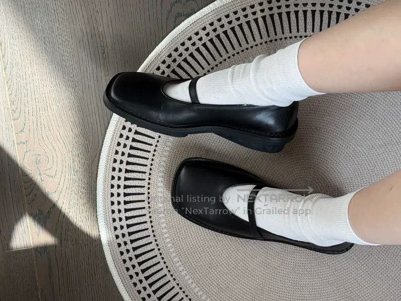 Issey Miyake Issey Miyake Square Toe Special-shaped Mary Jane Shoes Size US 4.5 / IT 34.5 - 4 Thumbnail