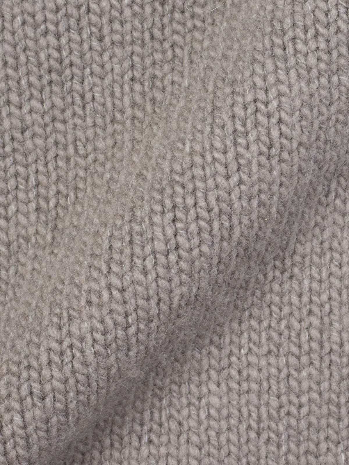 Fedeli FEDELI Gray Cashmere-Virgin Wool Knit Heavy Cardigan Sweater Size US M / EU 48-50 / 2 - 2 Thumbnail