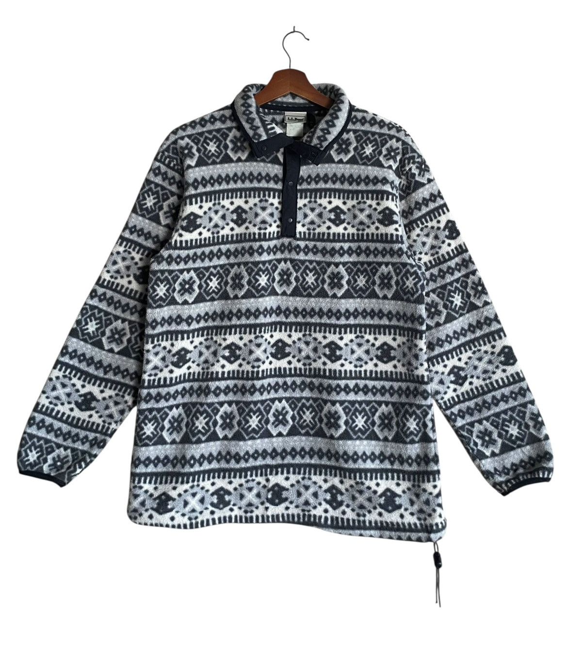 L.L. Bean Very Rare Vintage LL Bean Snap Button Navajo Fleece 1990s Size US M / EU 48-50 / 2 - 1 Thumbnail
